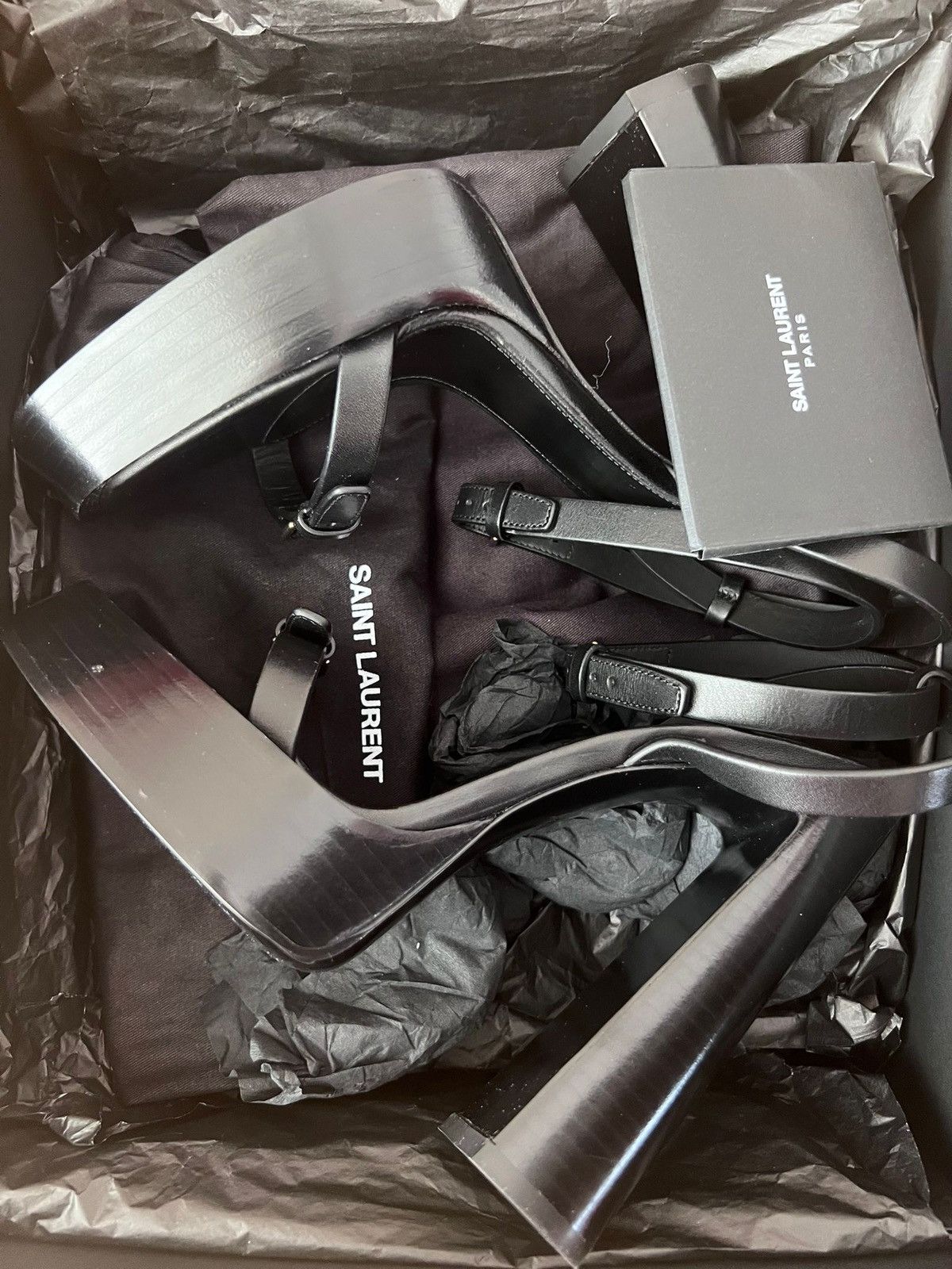 Saint Laurent Paris New Saint Laurent Platz Sandals IT40/ US 10 Size US 10 / IT 40 - 14 Thumbnail
