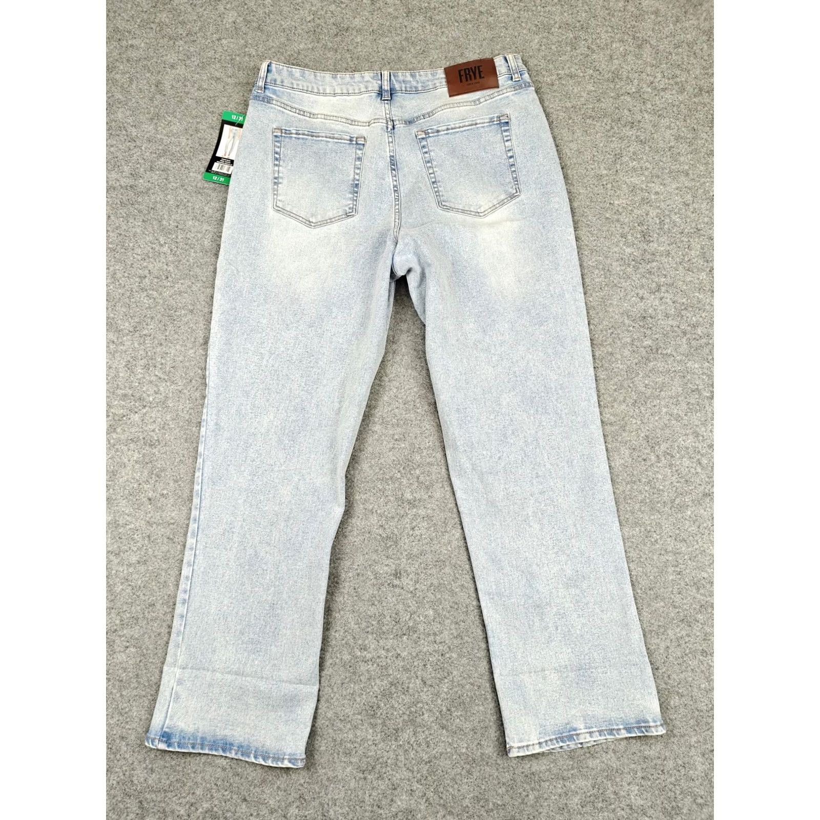 Frye Frye Jeans Womens 12 Light Wash High Rise Straight Stevie Denim Pants New Size 34" / US 12 / IT 48 - 3 Thumbnail