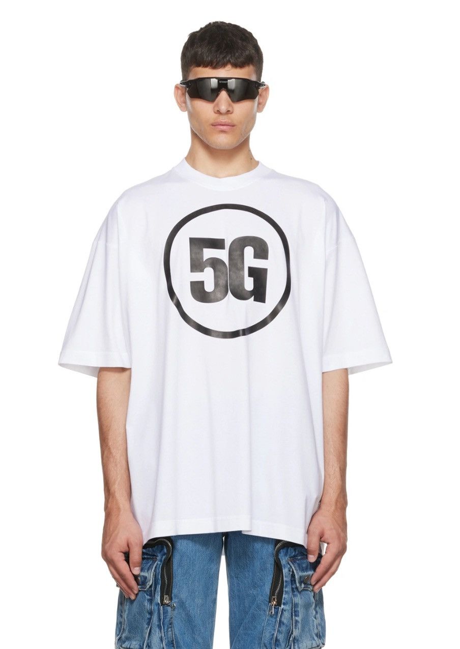 Vetements Vetements White '5G' T-Shirt Size US M / EU 48-50 / 2 - 1 Preview