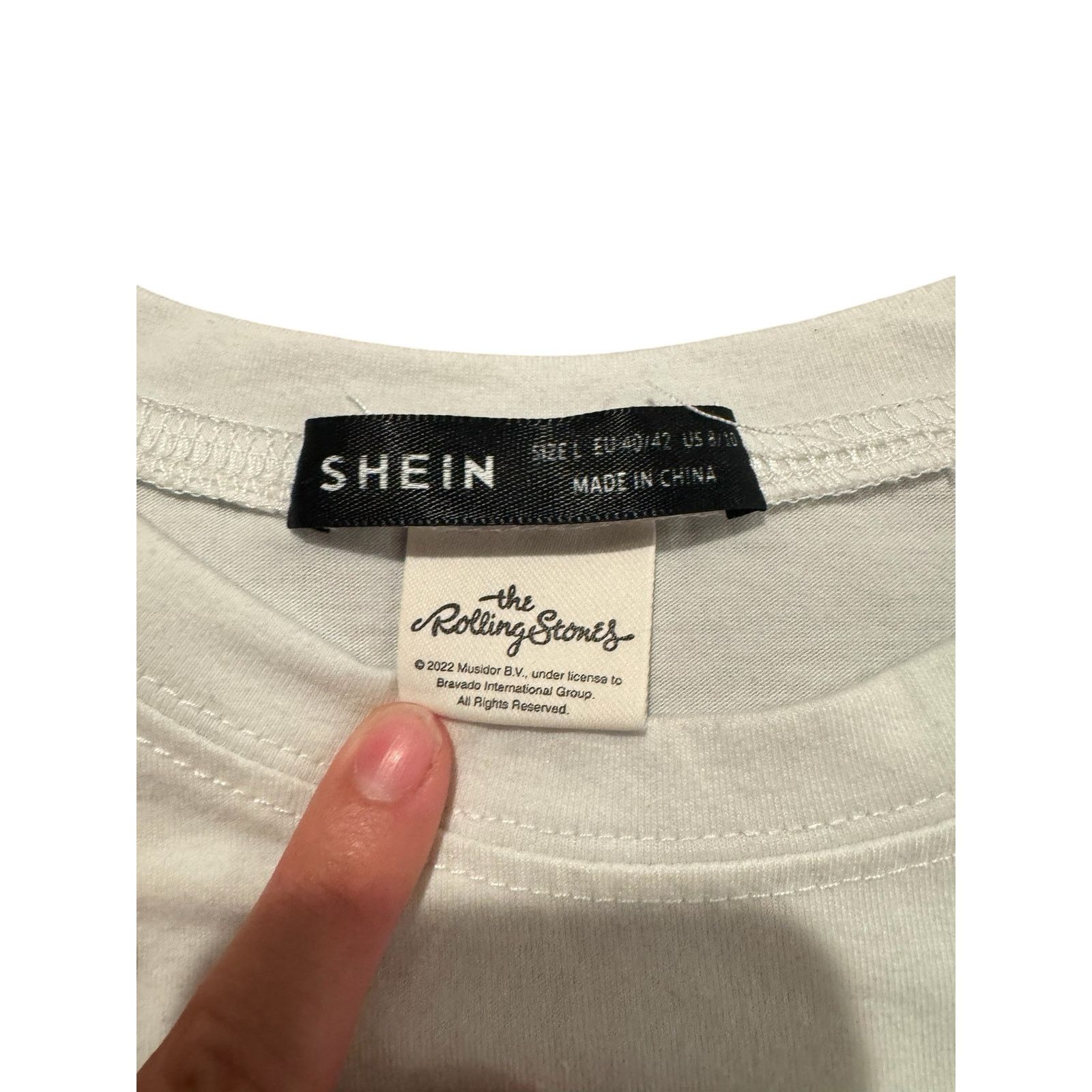 The Rolling Stones SHEIN White Rolling Stones “Some Girls” Graphic T-Shirt L Size L / US 10 / IT 46 - 4 Thumbnail