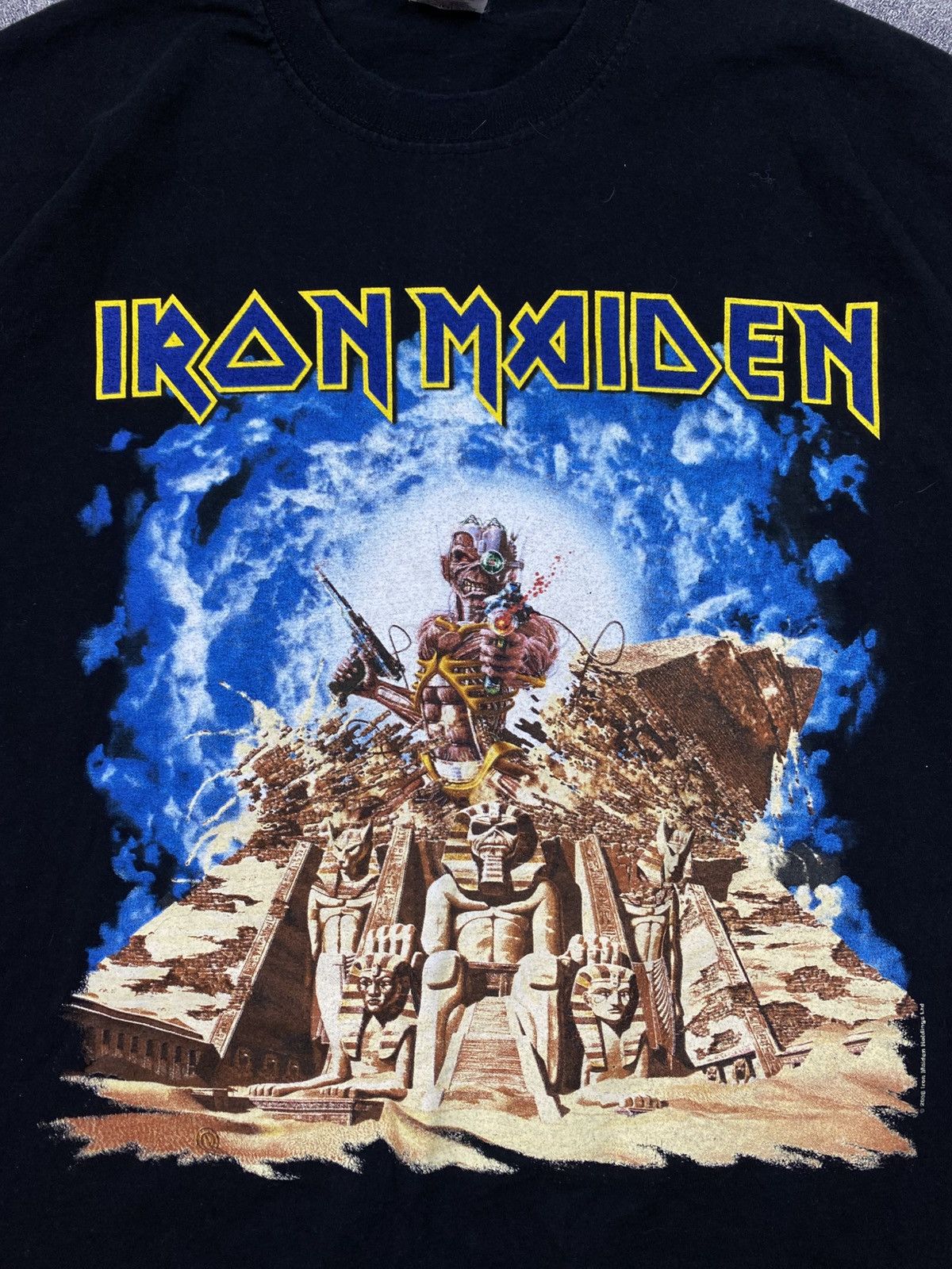 Band Tees × Iron Maiden × Vintage Vintage Iron Maiden Somewhere Back In Time Tour 2008 T-Shirt Size US L / EU 52-54 / 3 - 4 Thumbnail