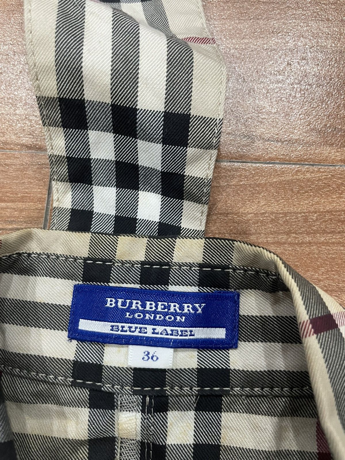 Burberry × Designer × Vintage Burberry Novacheck Sleeveless Dress Size XS / US 0-2 / IT 36-38 - 4 Thumbnail