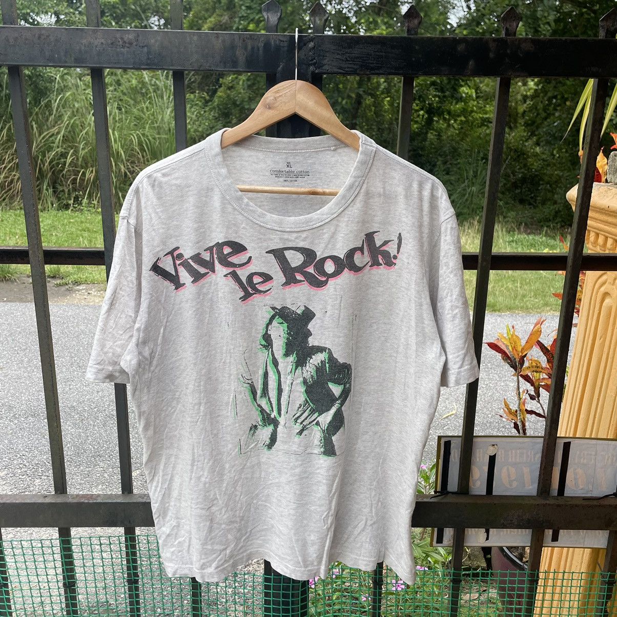 Band Tees × GU 🔥🔥Vintage Vive Le Rock Sick Anarchy Punk Design Promo Tee Size US L / EU 52-54 / 3 - 1 Thumbnail