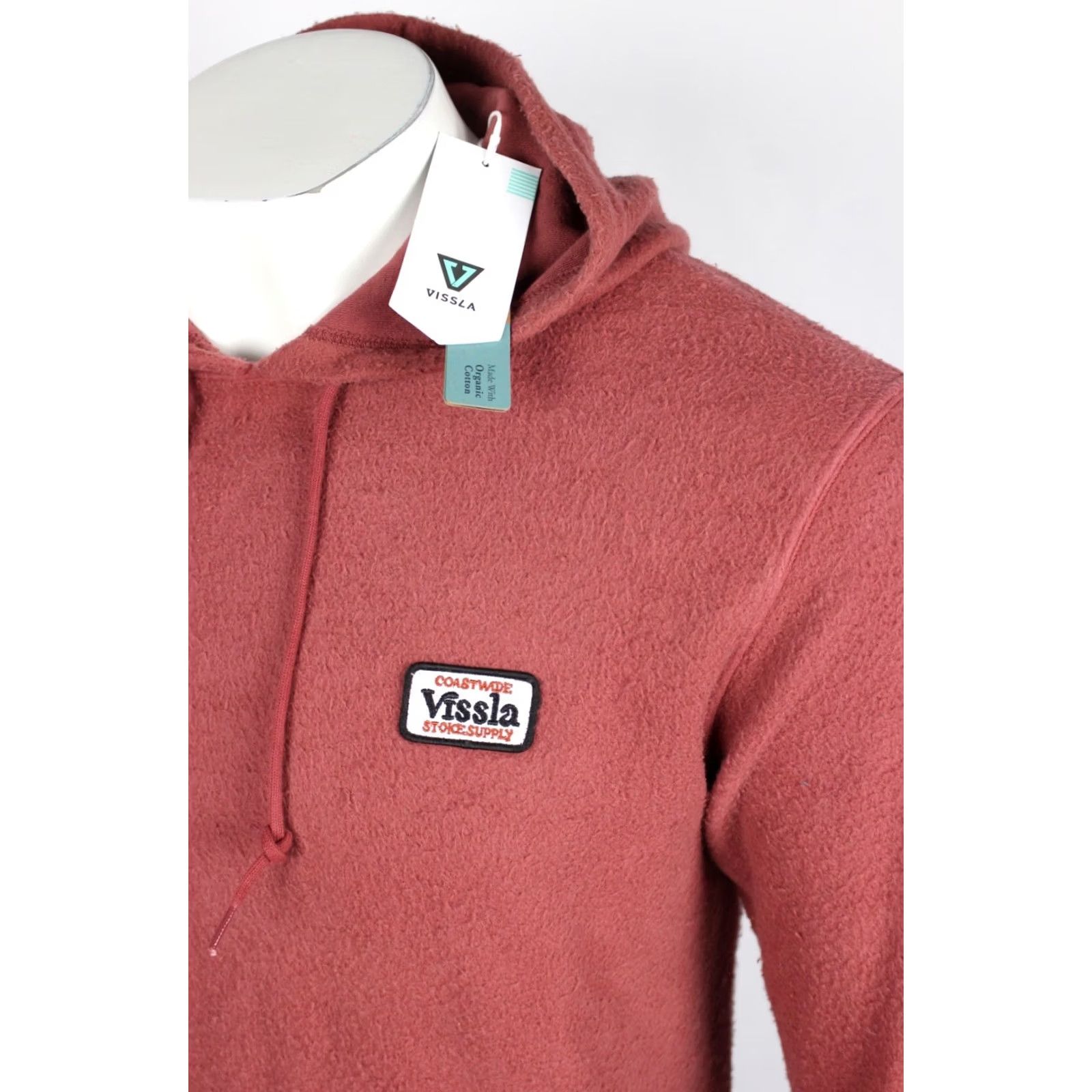 Vissla VISSLA Men's Solid Sets Eco Pullover Hoodie Sweatshirt M Red SRD Hoodie Mens Medium Red SRD Size US M / EU 48-50 / 2 - 3 Thumbnail