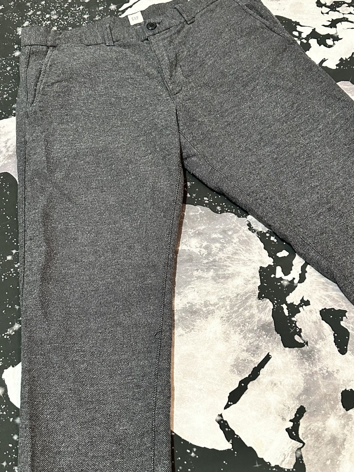 Gap Gap Slim Fit Charcoal Gray Wool Trousers Size US 32 / EU 48 - 3 Thumbnail