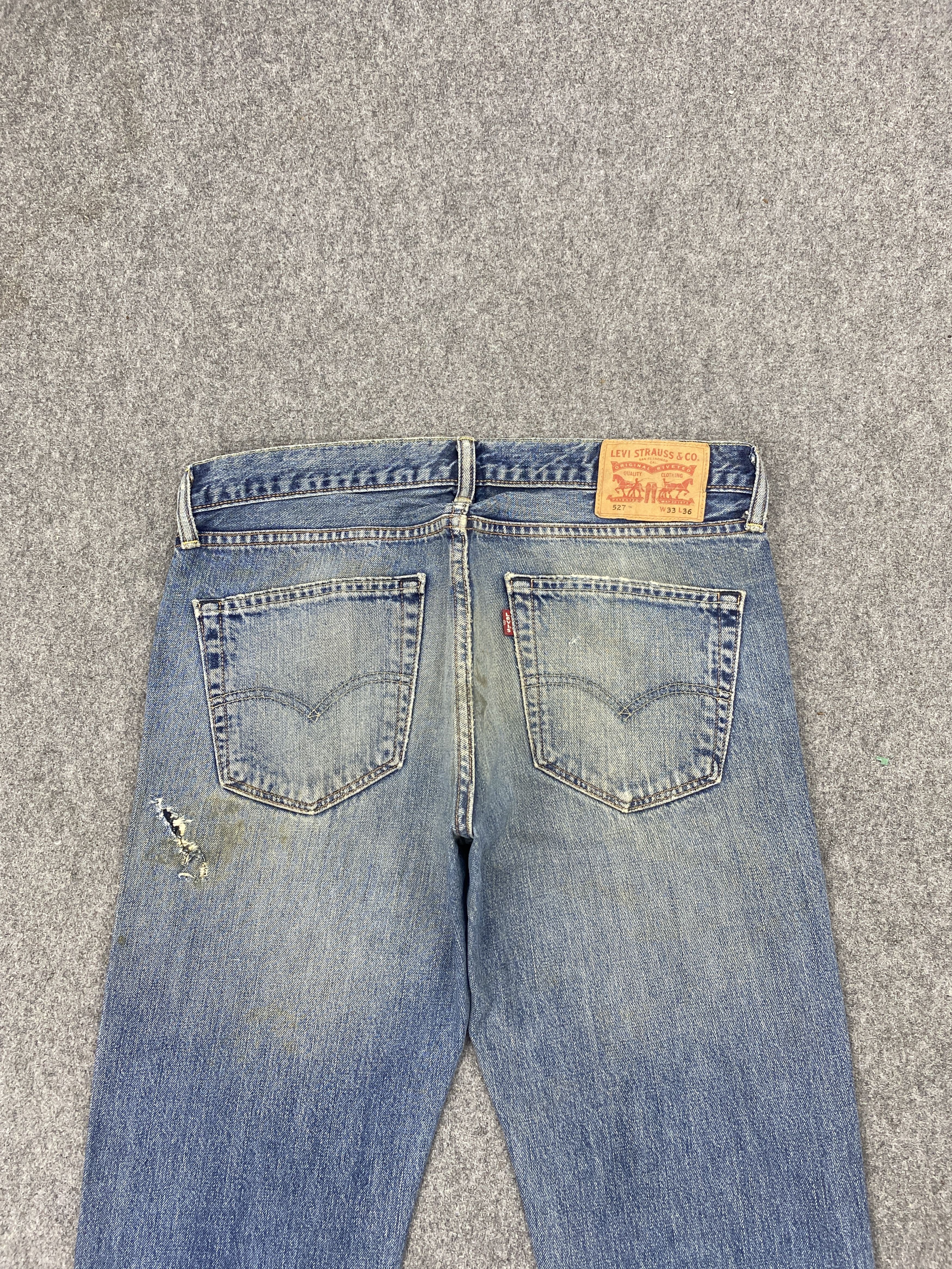 Levi's × Vintage Vintage Levi's 527 Faded Blue Bootcut Jeans Size US 34 / EU 50 - 4 Thumbnail