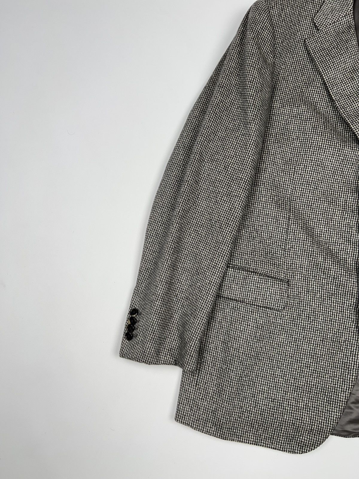 Caruso Raffaele Caruso Cashmere Blazer Jacket houndstooth Gray Size 44R - 3 Thumbnail
