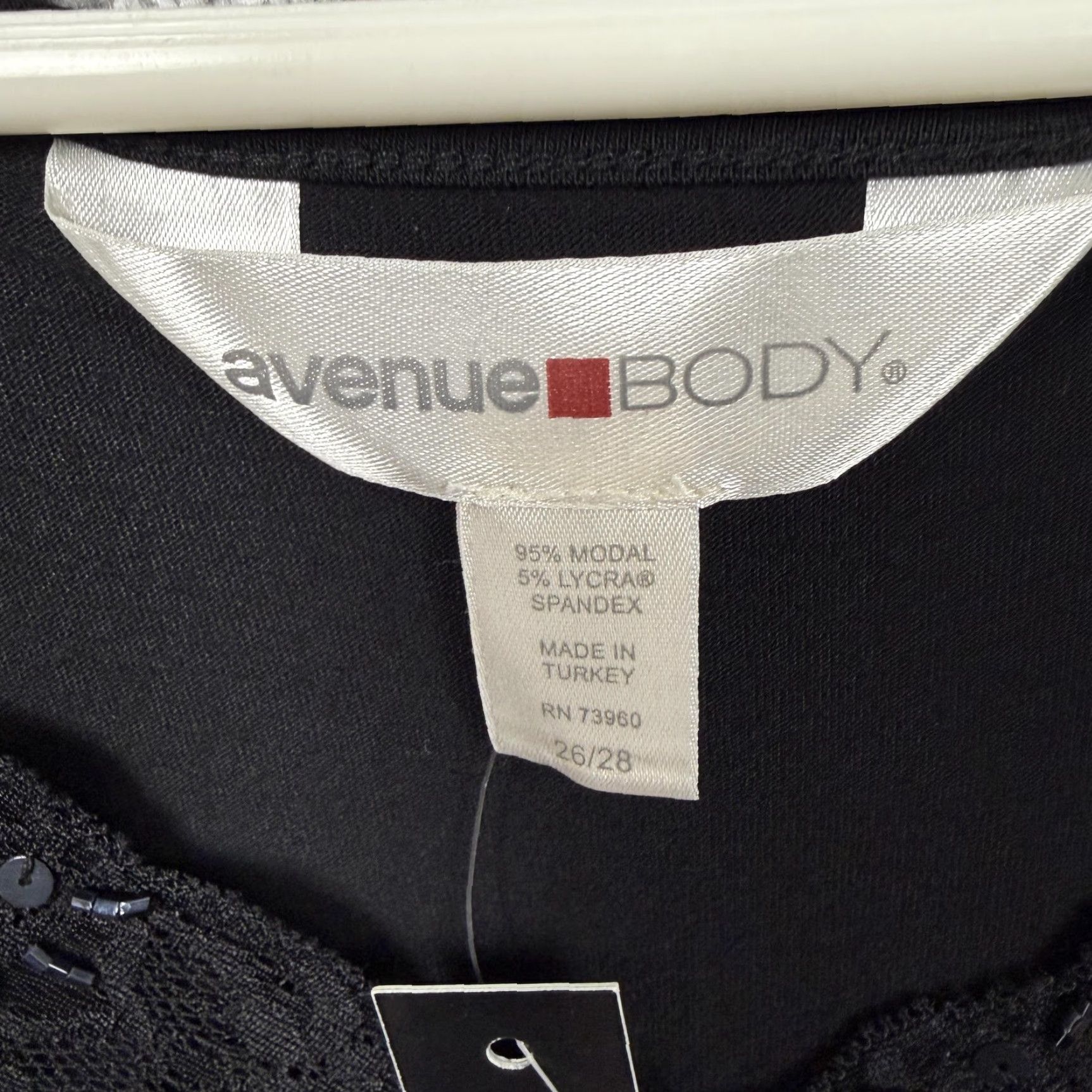 Avenue VINTAGE Avenue Body Cami Plus 4X Lace Sequin Layering Black Tank Women 26/28 4X Size ONE SIZE - 7 Thumbnail
