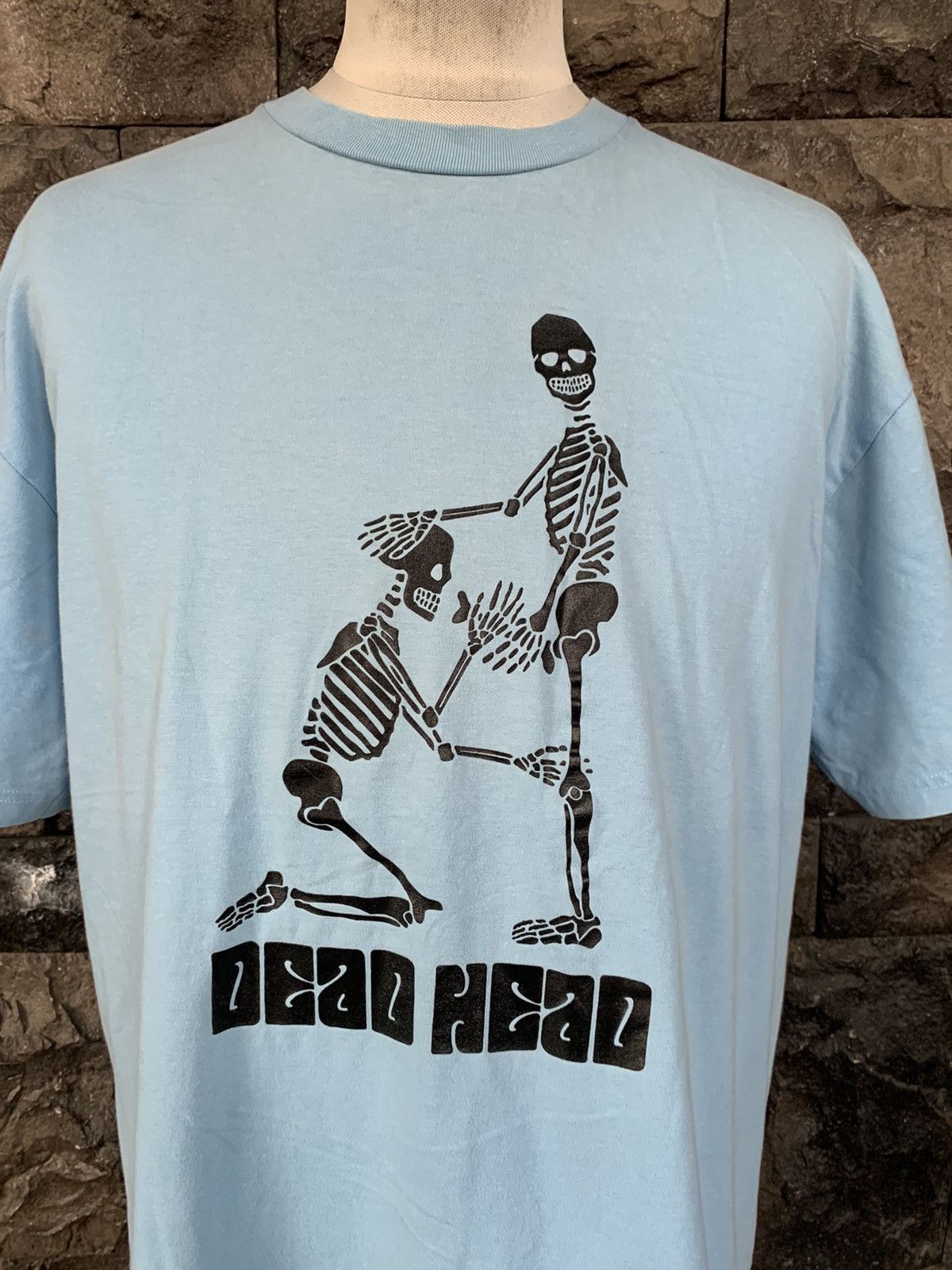 Vintage Vintage Double Shock Dead Head Funny Skull T shirt Size US L / EU 52-54 / 3 - 2 Thumbnail