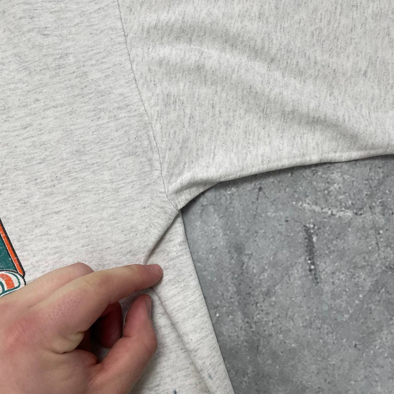 NFL × Vintage Vintage 90s Miami Dolphins NFL Single Stitch T Shirt Size XL Size US XL / EU 56 / 4 - 16 Thumbnail