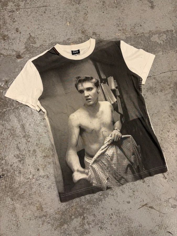 Dolce & Gabbana SS2005 Dolce & Gabbana Grey & White Young Men T-Shirt Size US S / EU 44-46 / 1 - 5 Thumbnail
