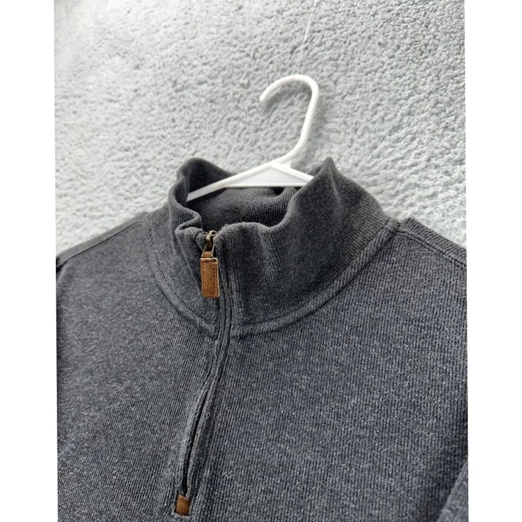 Polo Ralph Lauren Polo Ralph Lauren Sweatshirt Mens XL Grey Red Pony Quarter Zip Pullover Mock Neck 1/4 Zip Casual Outdoor Wool? Size US XL / EU 56 / 4 - 5 Thumbnail