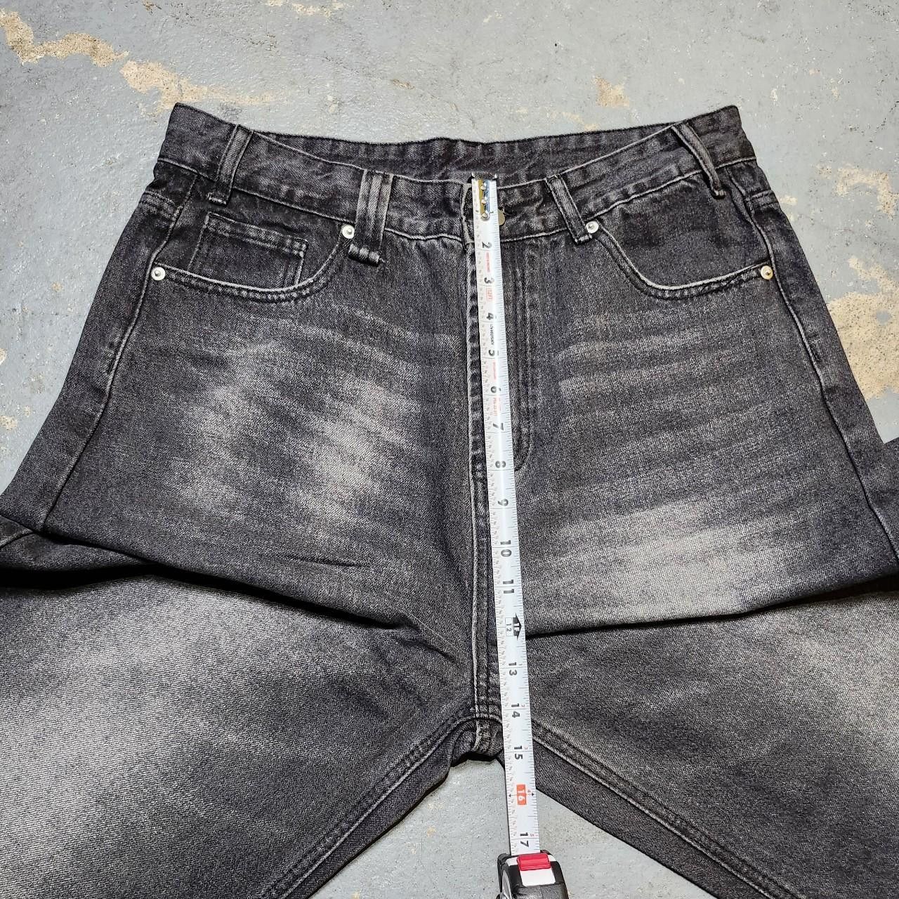 Japanese Brand Baggy Loose Fit Grey Faded Jeans Size US 32 / EU 48 - 7 Thumbnail