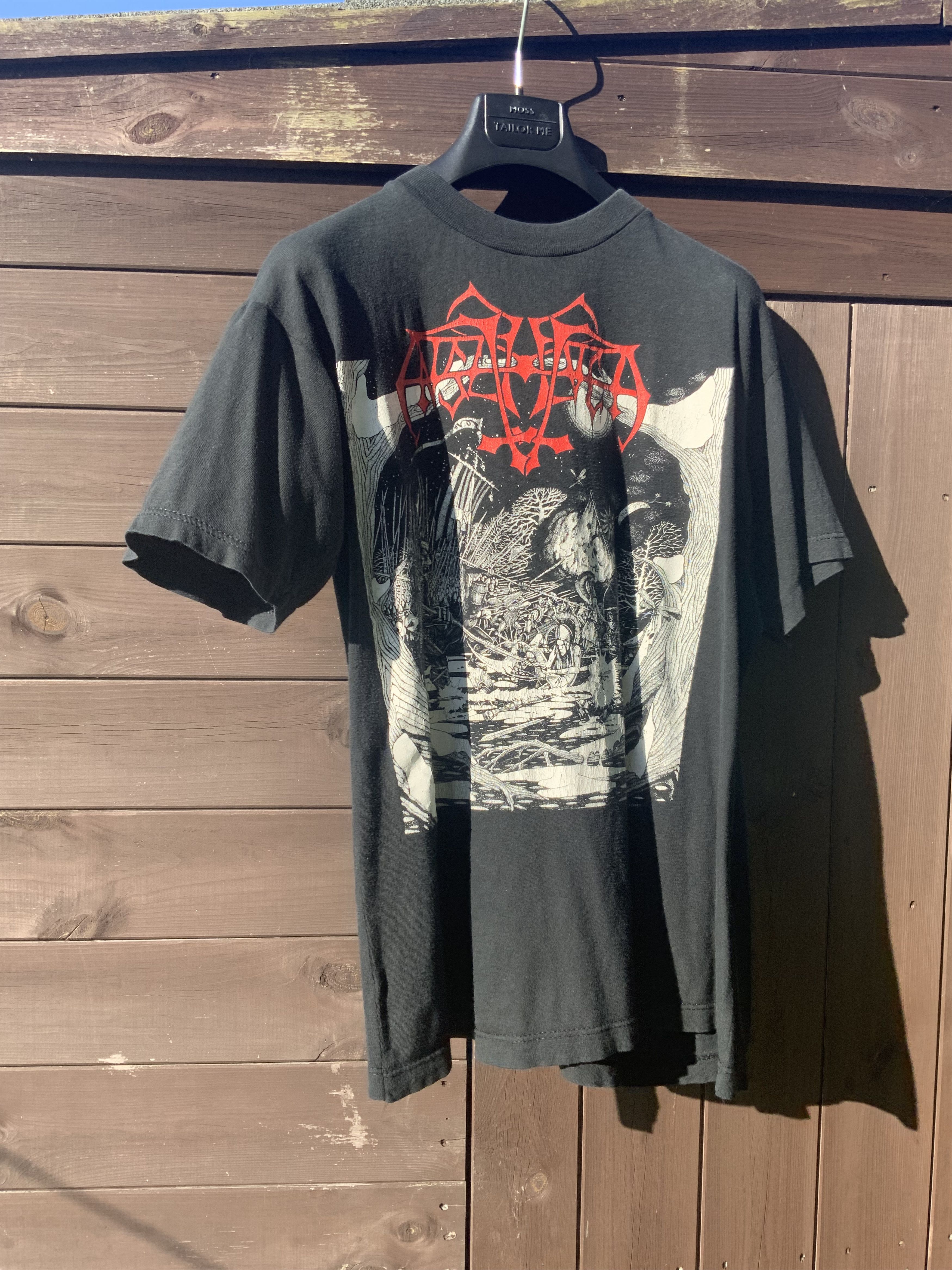 Vintage Very Rare Original 1993 Enslaved Hordanes Land shirt Size US XL / EU 56 / 4 - 6 Thumbnail