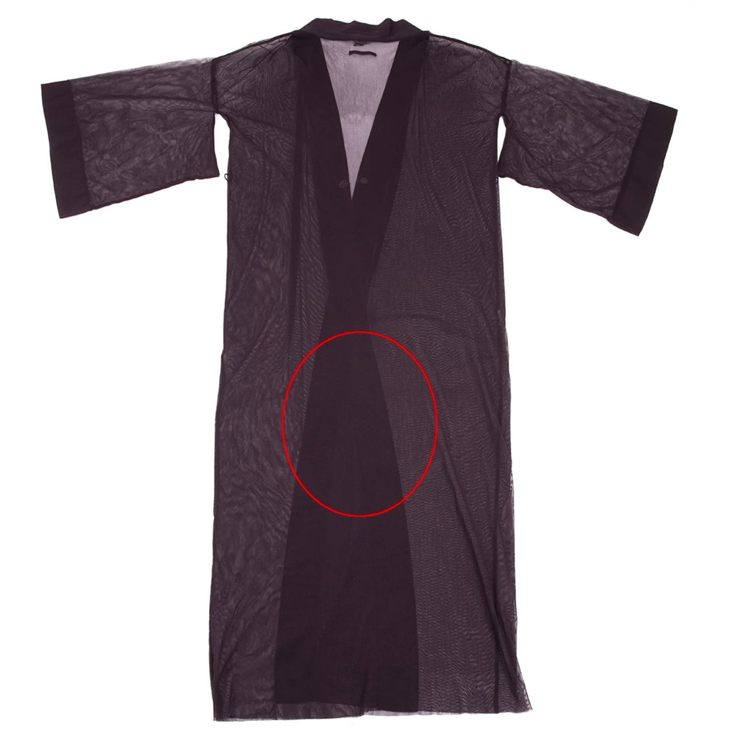 Jean Paul Gaultier Power Net Kimono Long Cardigan in Purple Size 40 Size US XXL / EU 58 / 5 - 11 Thumbnail