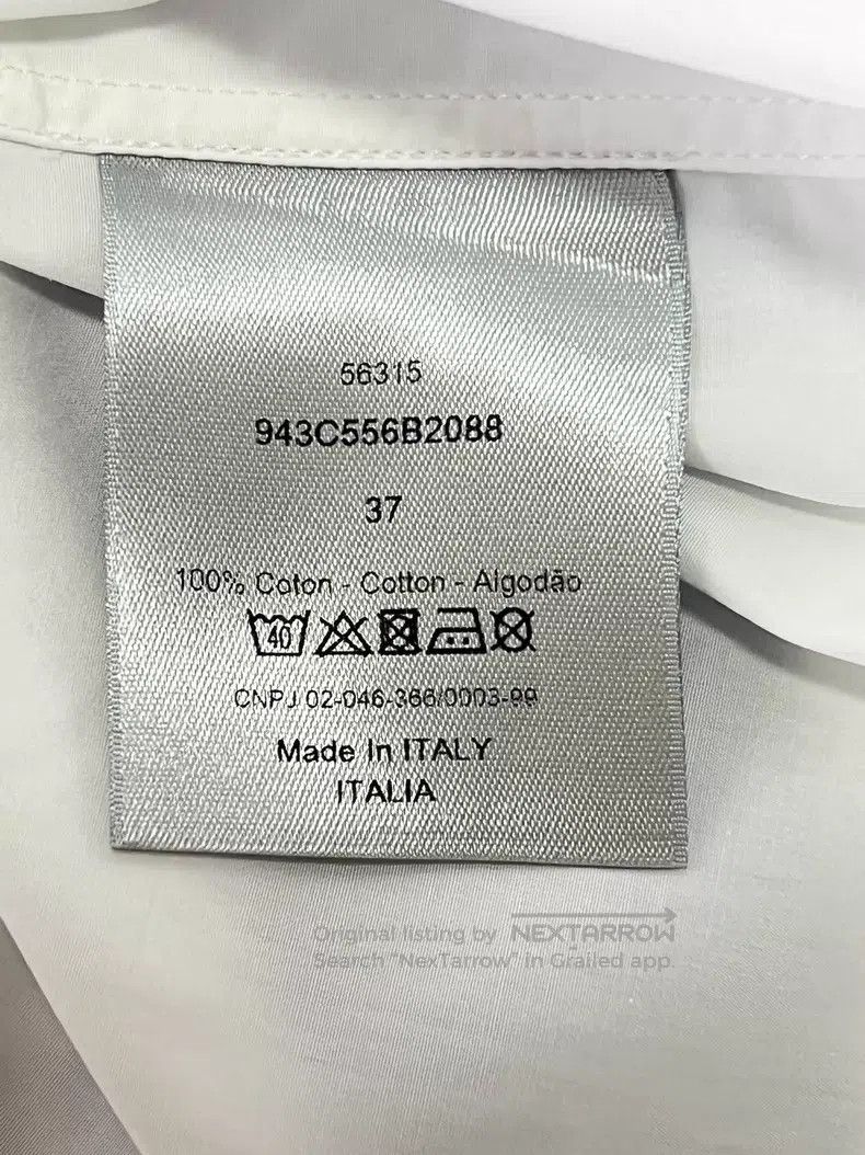 Dior Dior Size 37 White stand-up collar long-sleeved shirt Size US XXS / EU 40 - 6 Thumbnail