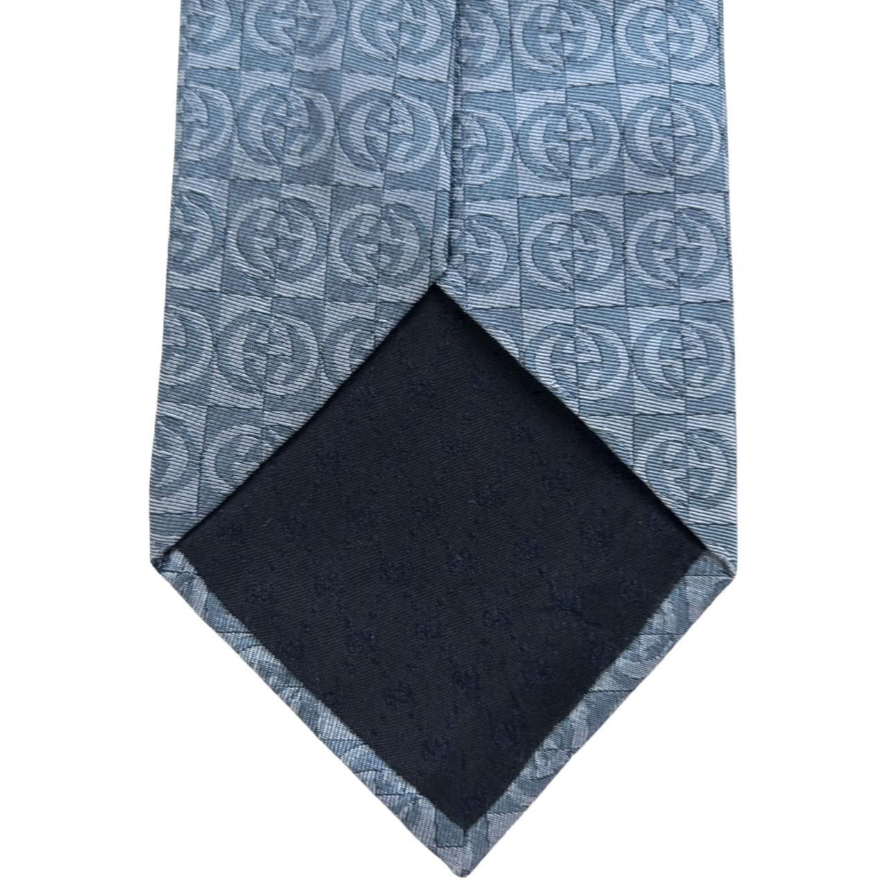 Gucci Vintage Gucci Monogram Silk Tie Size ONE SIZE - 3 Thumbnail