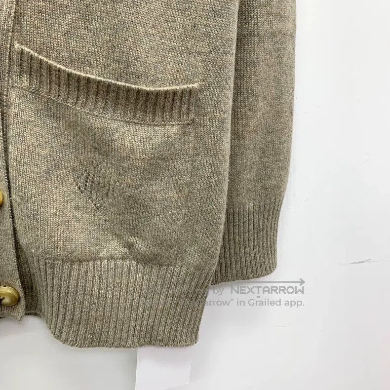 Hermes Hermes Brown cashmere V-neck single-breasted long-sleeve k Size XS / US 0-2 / IT 36-38 - 4 Thumbnail