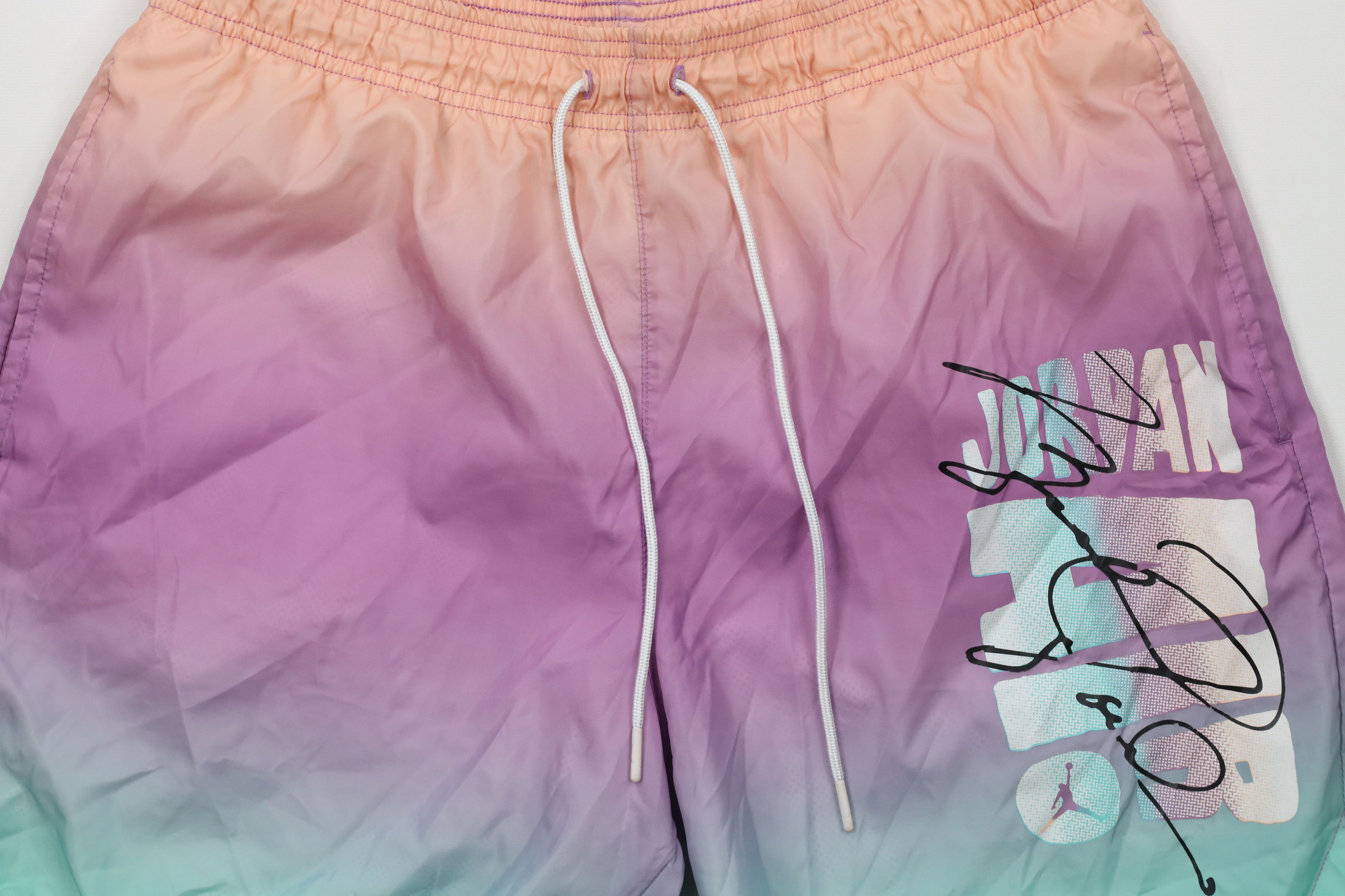 Nike × Vintage Nike Air Jordan DNA HBR Lined Poolside Shorts Swim Trunks Size US 32 / EU 48 - 3 Thumbnail
