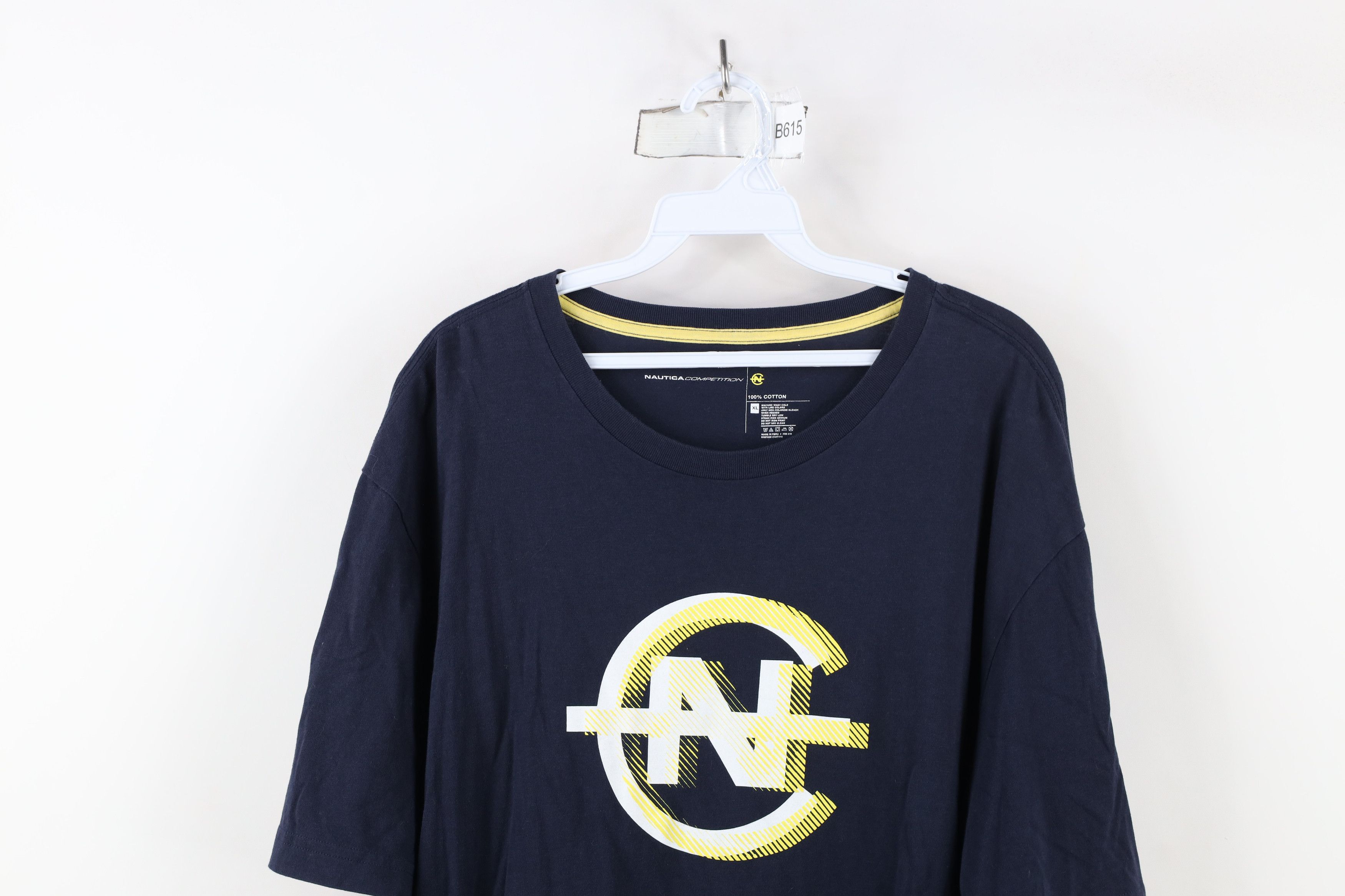 Nautica × Vintage Vintage Y2K Nautica Competition Spell Big Logo T-Shirt Blue Size US XL / EU 56 / 4 - 2 Thumbnail