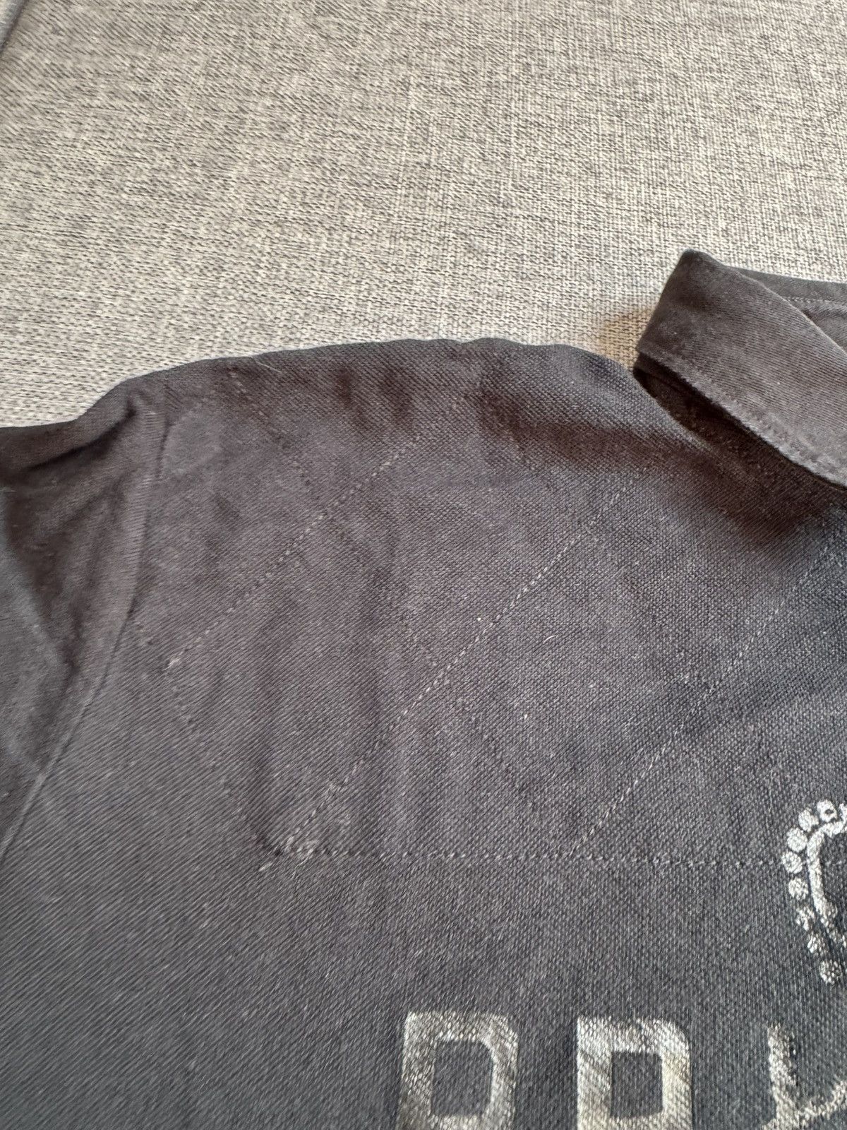 Polo Ralph Lauren × Ralph Lauren Vintage Polo Ralph Lauren Big Logo Collar black T-Shirt Size US XL / EU 56 / 4 - 5 Thumbnail