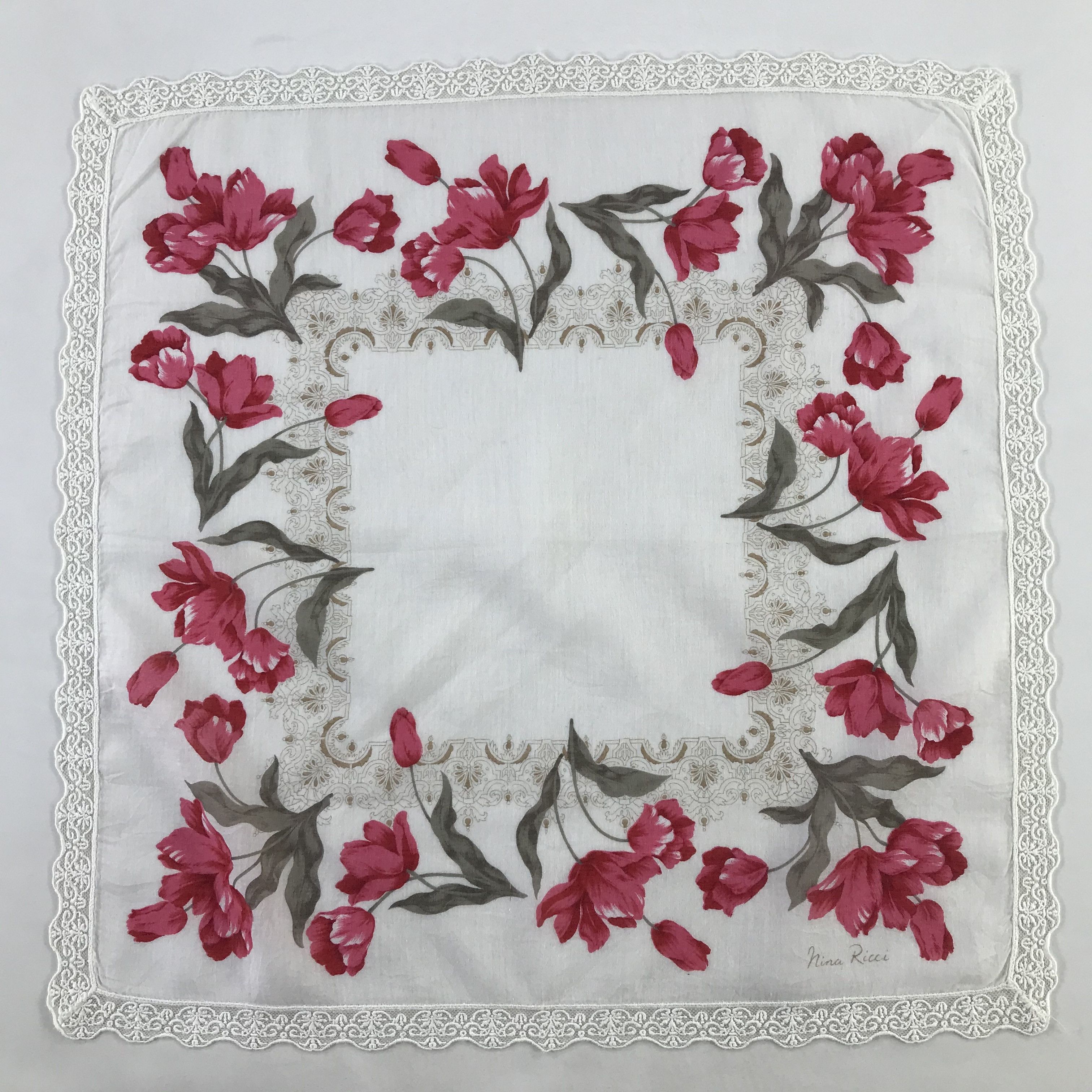 Nina Ricci × Vintage Nina Ricci Bandana / Handkerchief / Neckerchief - S1020 Size ONE SIZE - 1 Thumbnail