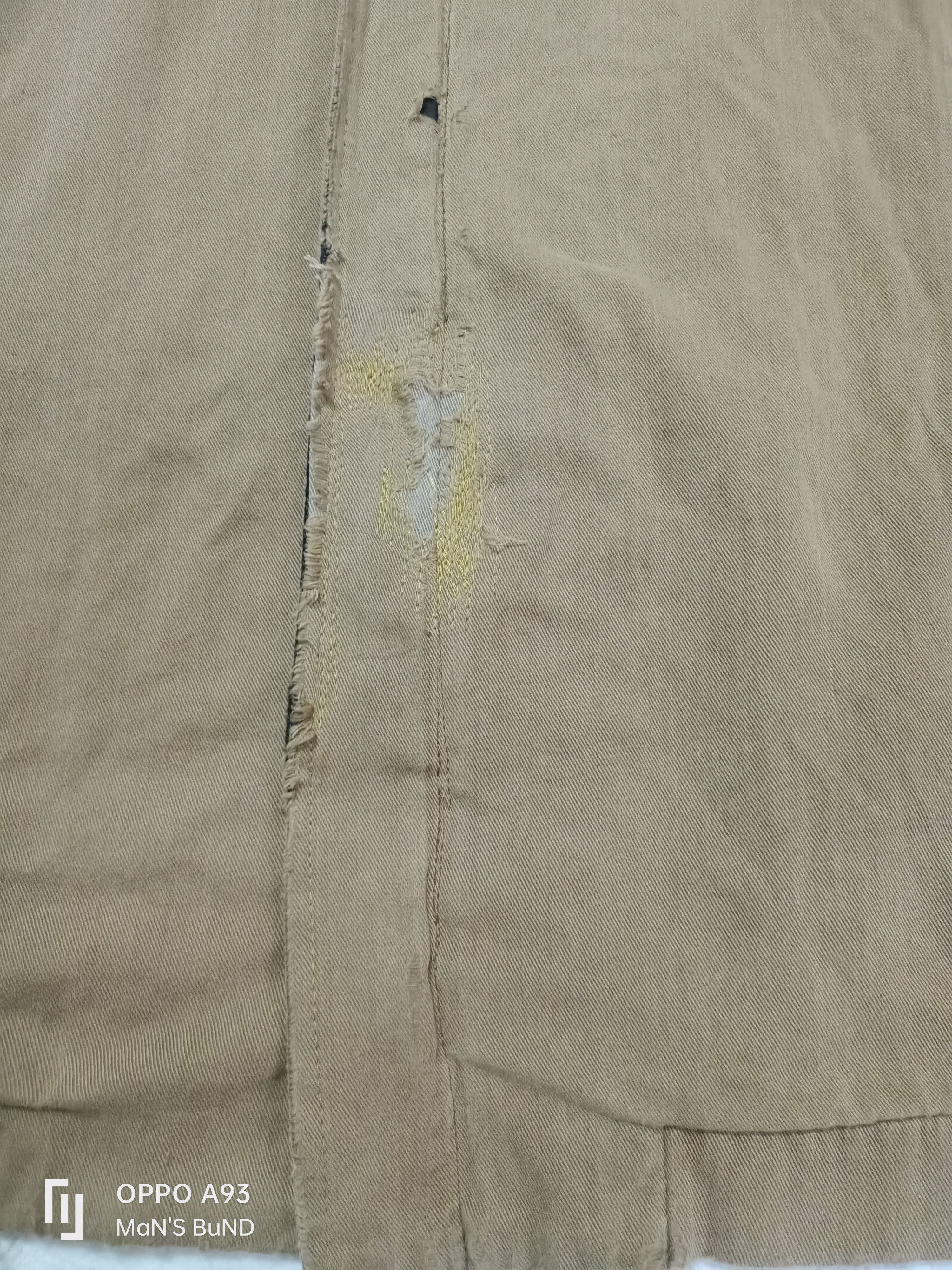 Japanese Brand Y's X Yohji Yamamoto distressed cotton jacket.. Size US M / EU 48-50 / 2 - 4 Thumbnail