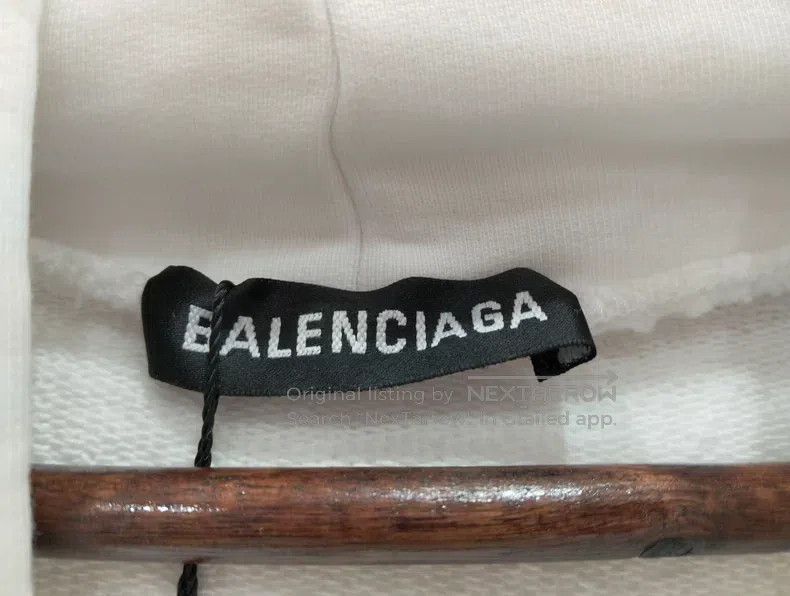 Balenciaga Balenciaga White Sweatshirt Size US M / EU 48-50 / 2 - 3 Thumbnail