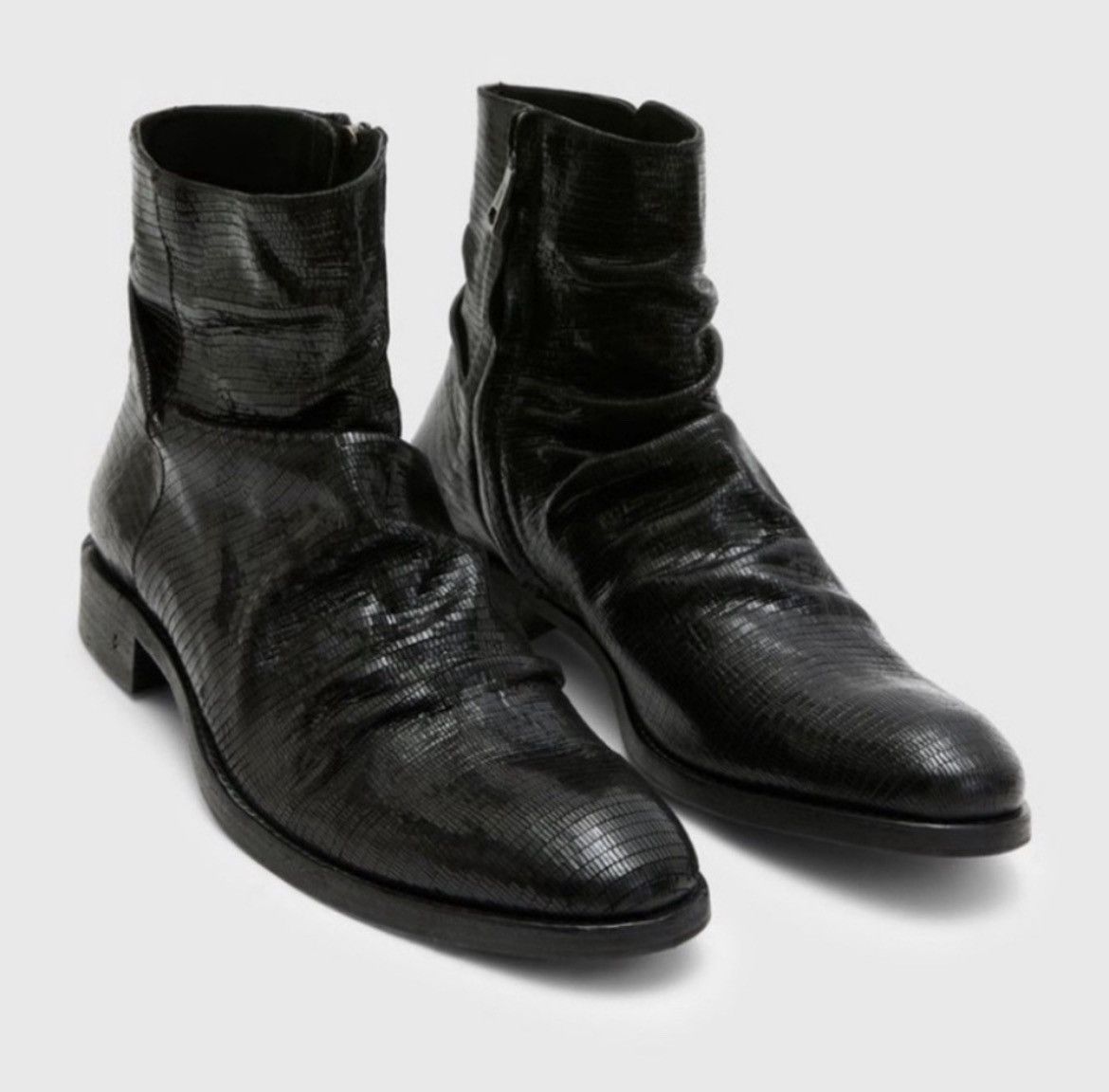 John Varvatos Morrison Eel skin sharpei boot 8.5 Size US 8.5 / EU 41-42 - 2 Thumbnail