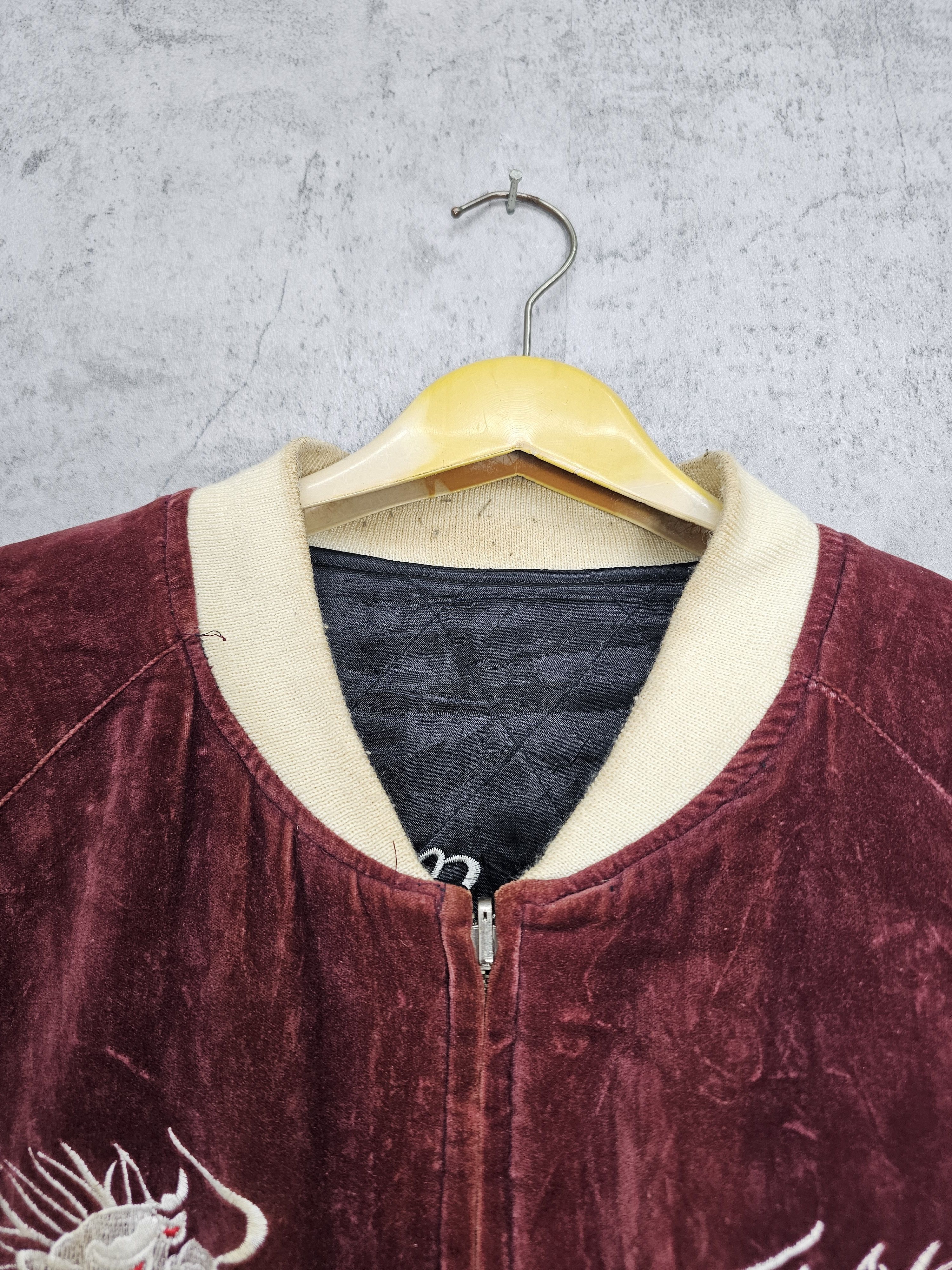 Vintage SUKAJAN Dragon Reversible Velvet Embroider Jacket J0064 Size US L / EU 52-54 / 3 - 13 Thumbnail