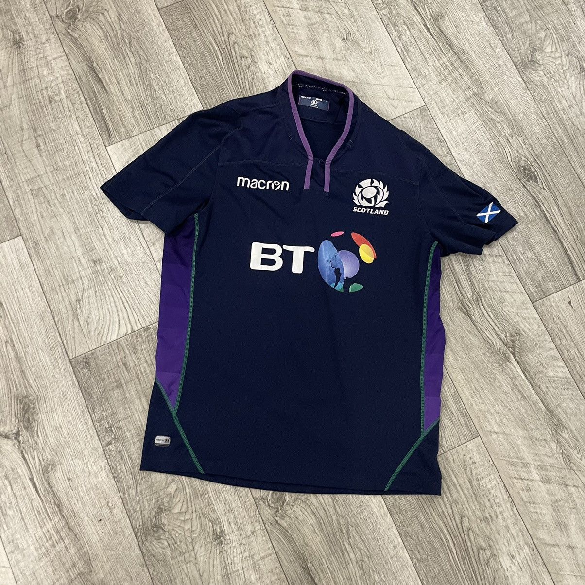 Vintage Scotland macron BT Rugby jersey tee shirt scottish Size US L / EU 52-54 / 3 - 1 Thumbnail