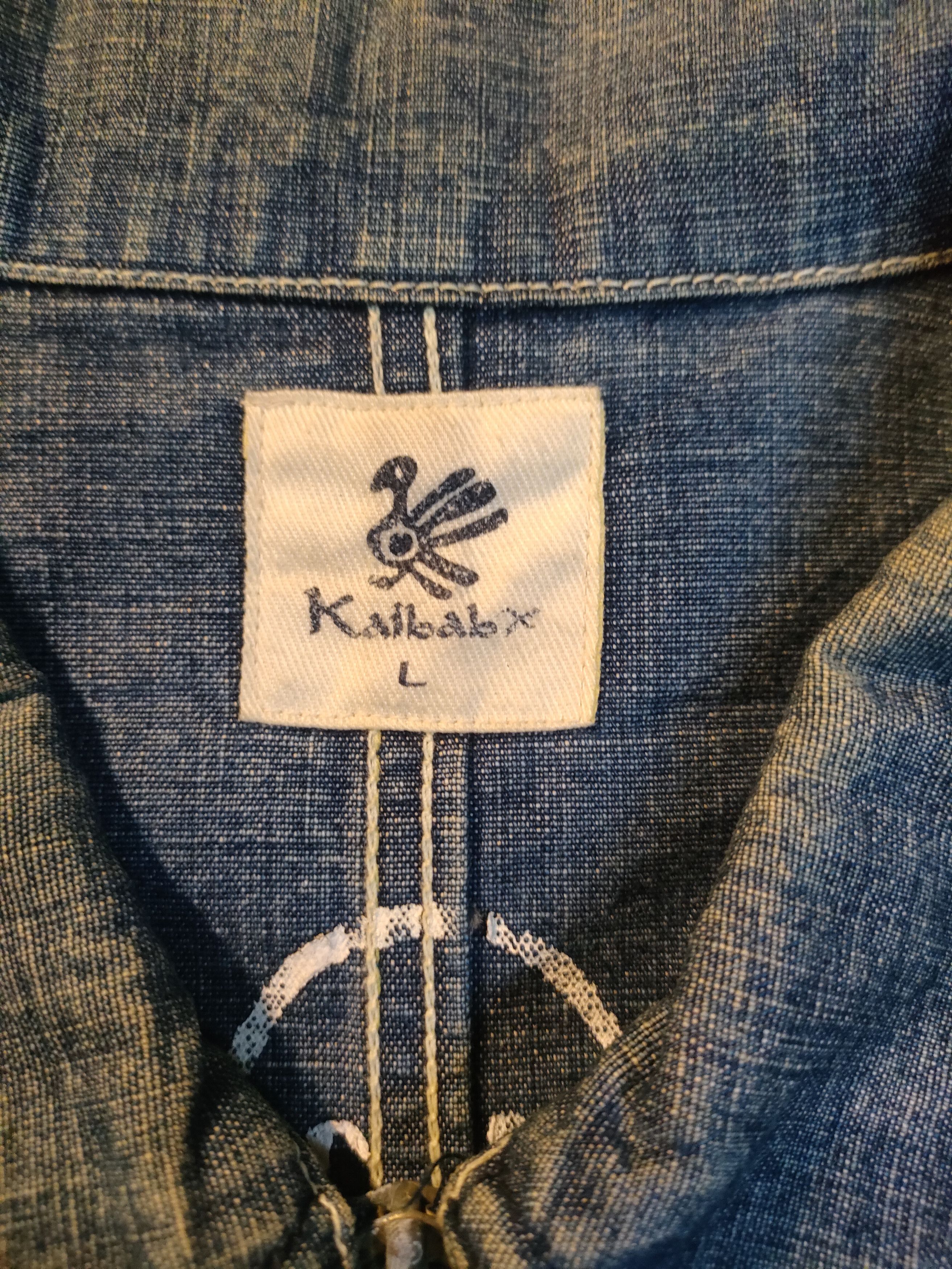 Japanese Brand Kalbab x Zipper Denim Jacket Size US L / EU 52-54 / 3 - 3 Thumbnail