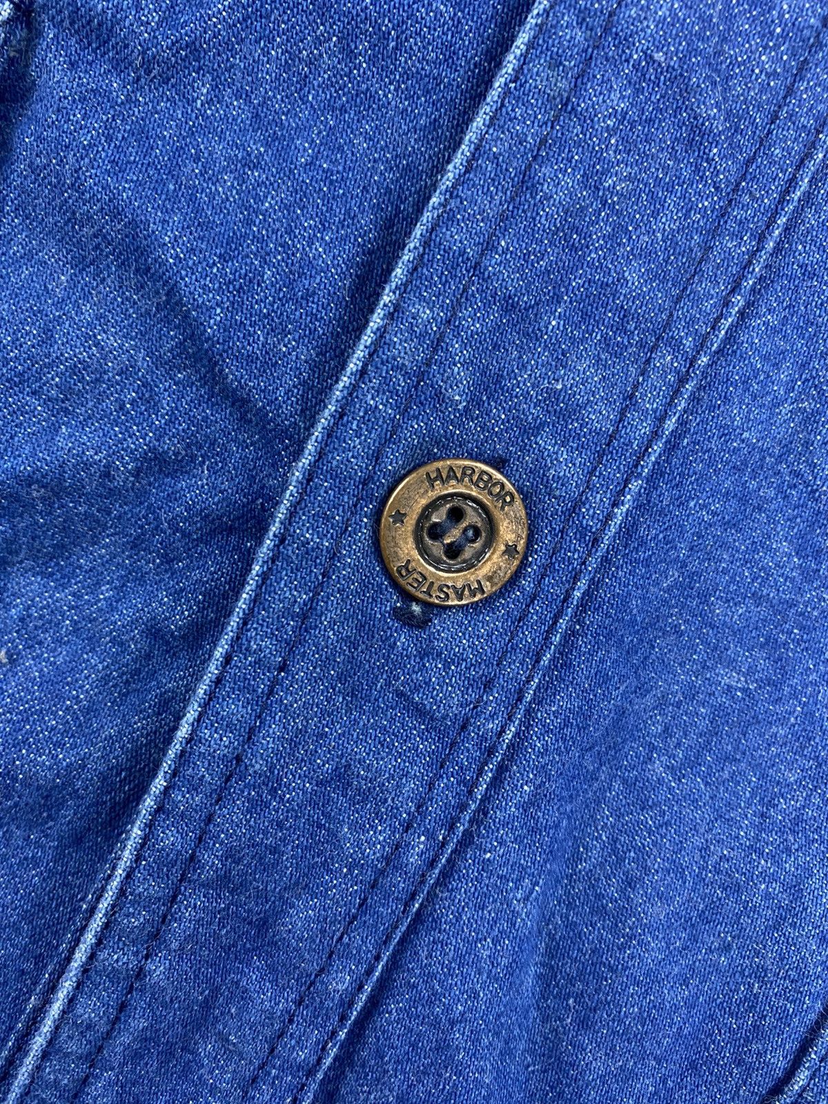 Japanese Brand Vtg Cosmo Master Harbor Denim Fullbutton Worker Jacket Size US M / EU 48-50 / 2 - 8 Thumbnail