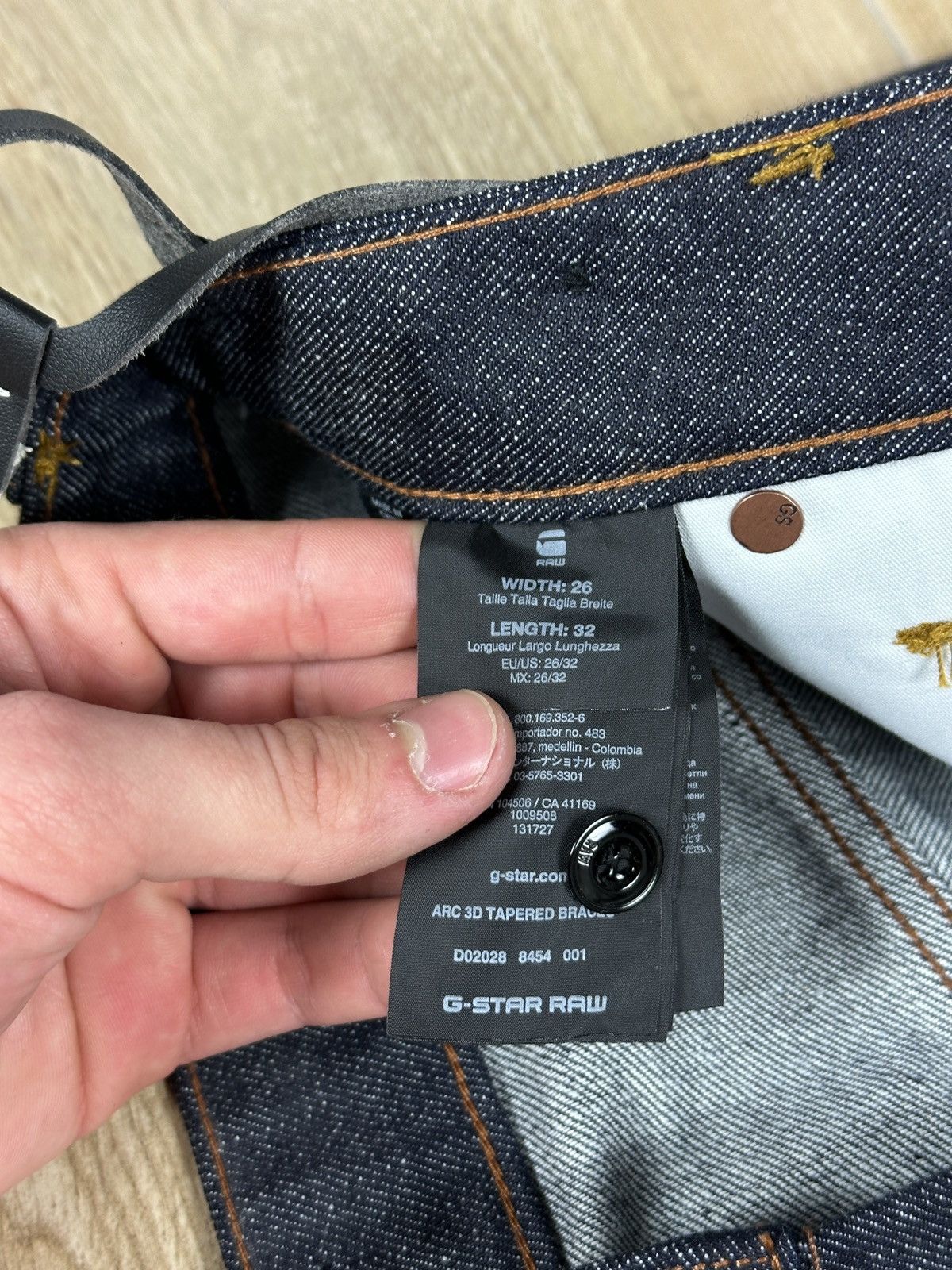G-Star NEW🏷️ G-Star Raw Arc 3D Tapered Braces Denim Jeans Size US 26 / EU 42 - 10 Thumbnail