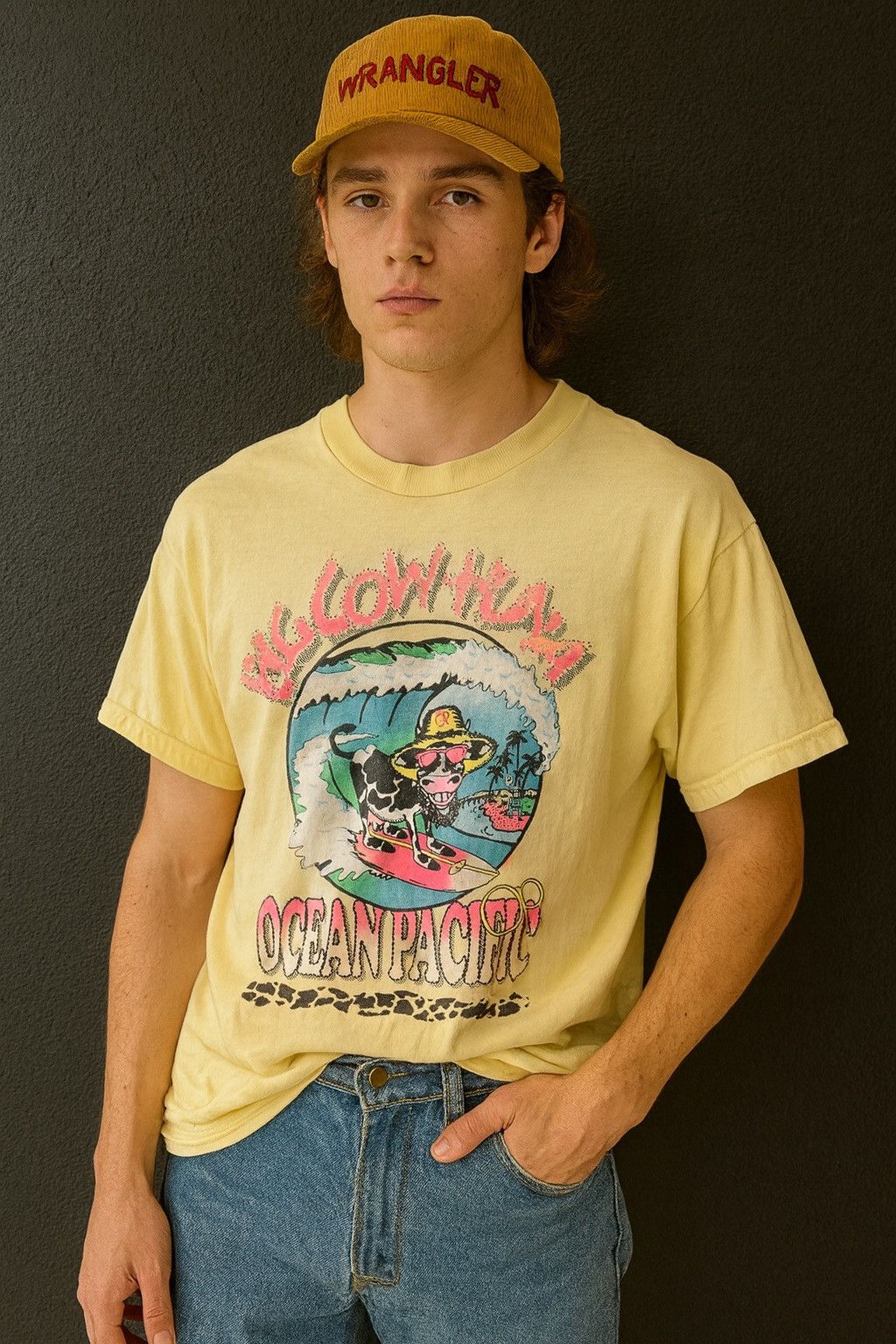 Ocean Pacific Vintage 90s Ocean Pacific OP "Cow Huna" Surfing Hawaii Ter Size US XL / EU 56 / 4 - 2 Thumbnail