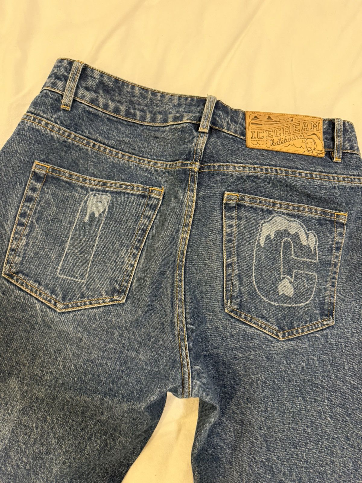 Billionaire Boys Club BBC denim drip jeans Size US 32 / EU 48 - 3 Thumbnail