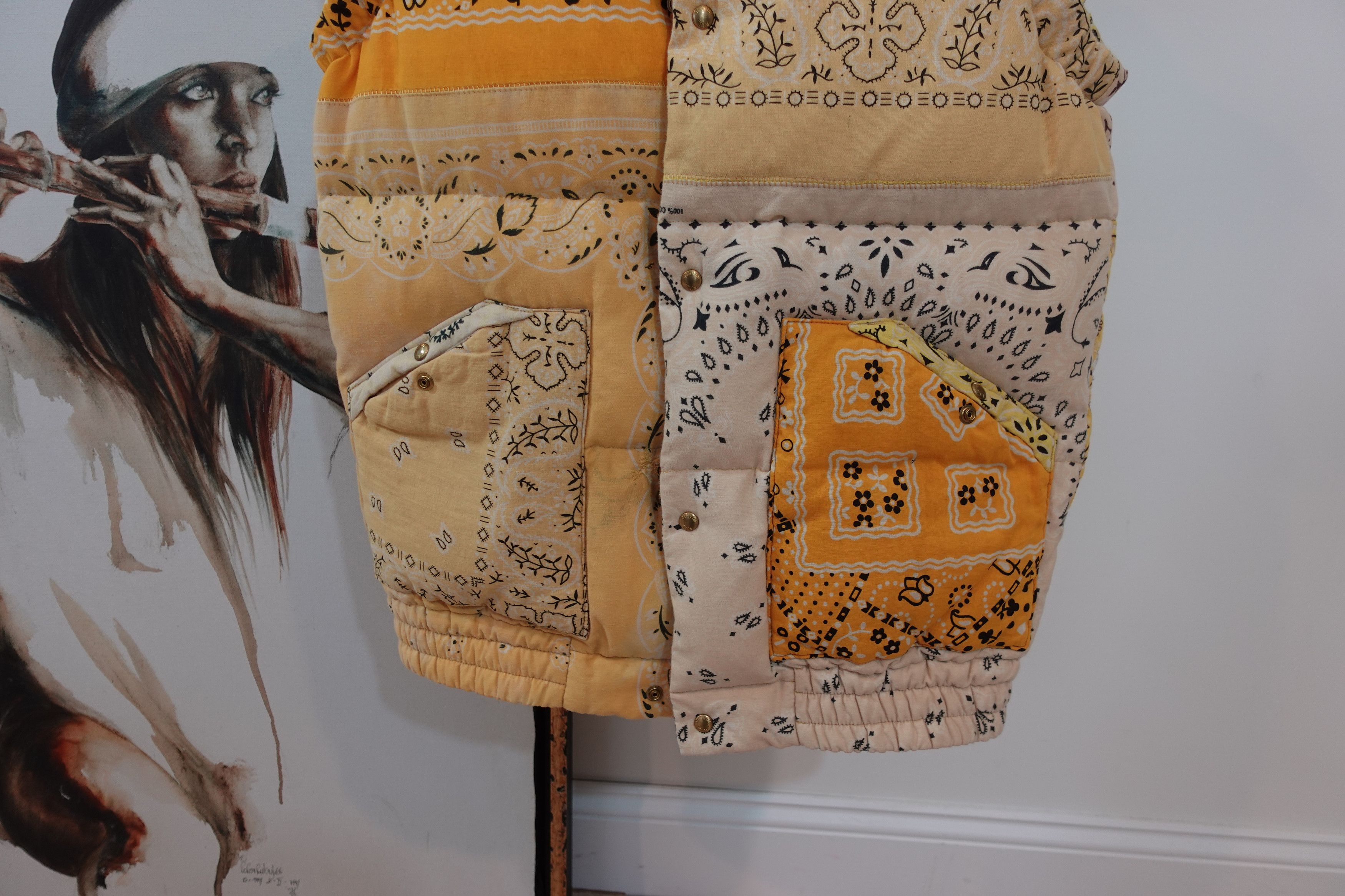 Visvim Visvim Bandana ICT Vest in Yellow Cream Size US M / EU 48-50 / 2 - 3 Thumbnail