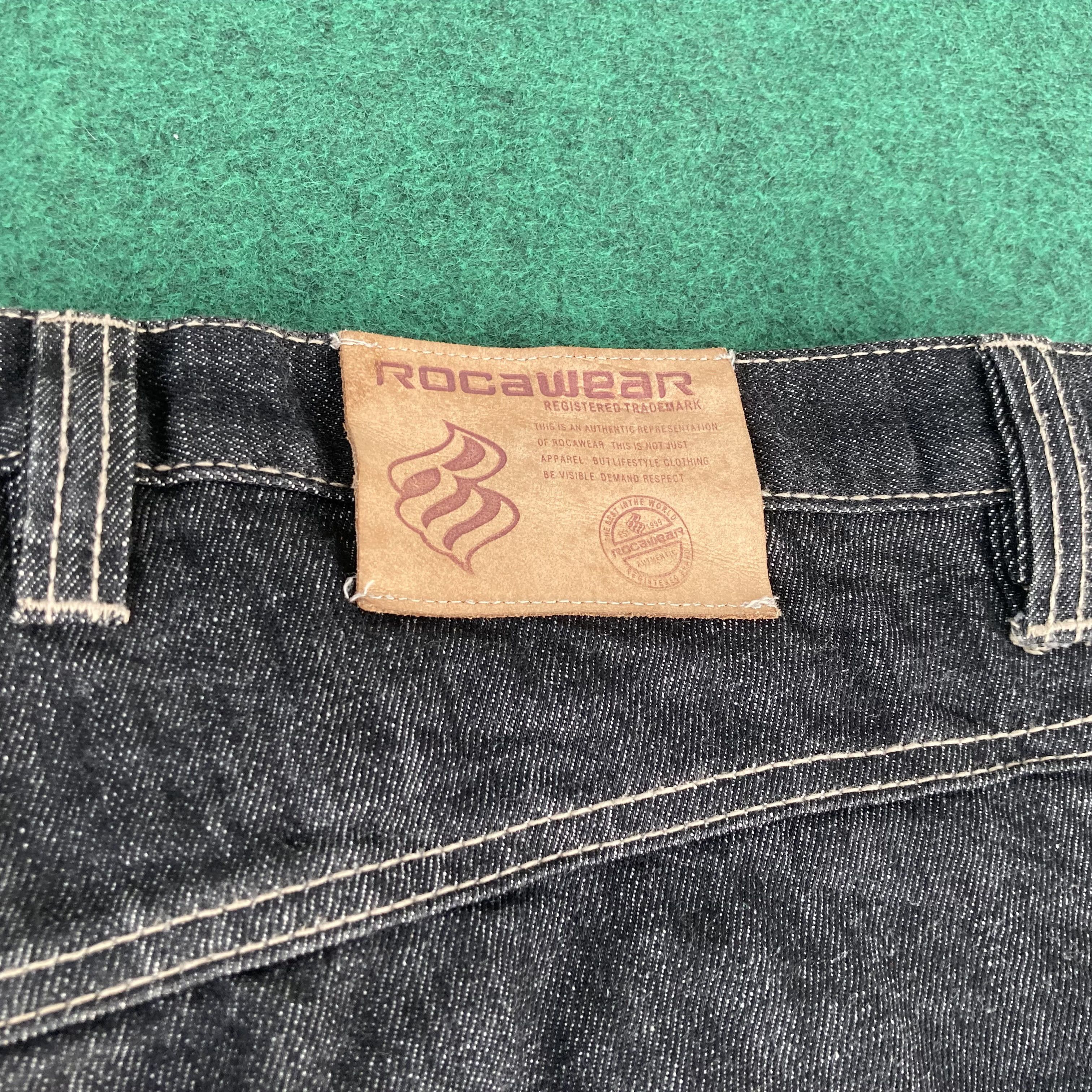 Rocawear × Vintage Vtg RocaWear Baggy Jeans Swag Sz 37 Denim Size US 37 - 13 Thumbnail