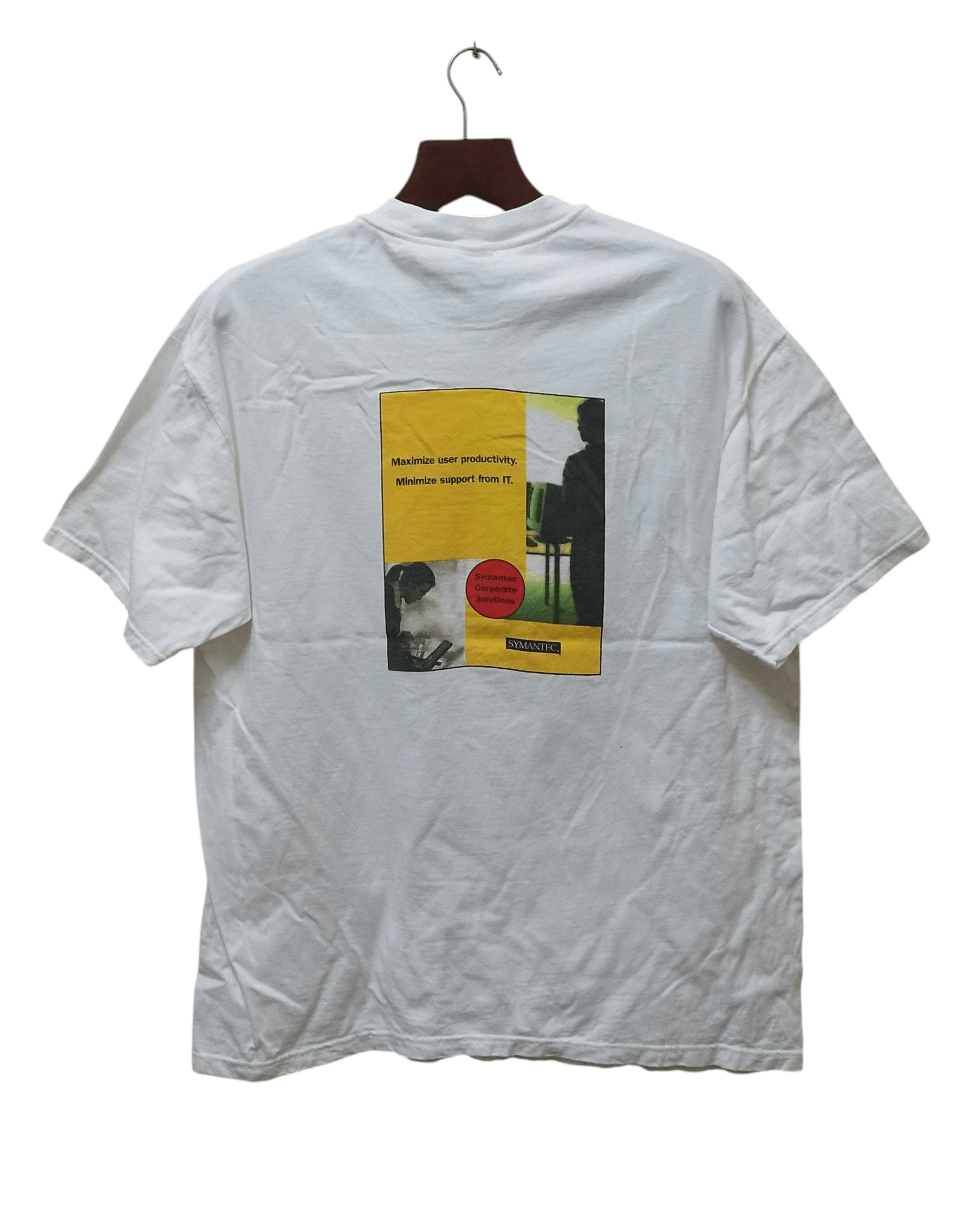 Microsoft Vtg Symantec Microsoft Company T-shirt Size US XL / EU 56 / 4 - 1 Thumbnail