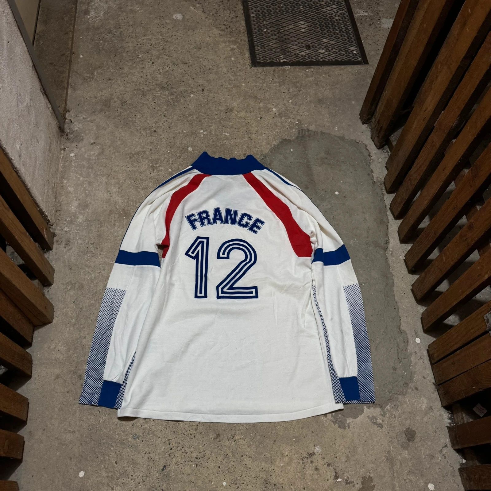 Adidas × Vintage French national team jersey number 12 1988/89 Size US XL / EU 56 / 4 - 2 Thumbnail