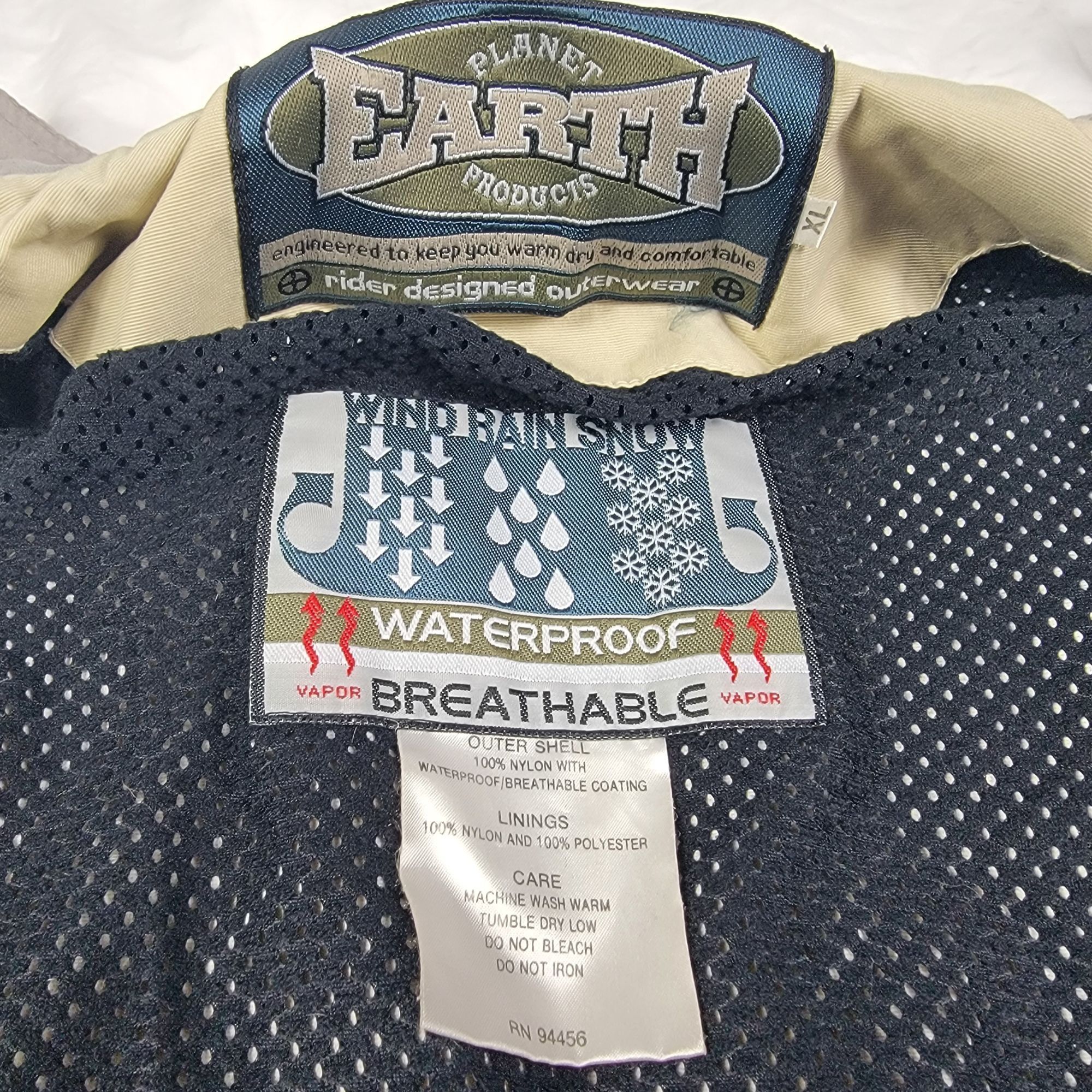 Other Planet Earth Products Mens XL Beige Waterproof Jacket Winter Size US XL / EU 56 / 4 - 4 Thumbnail