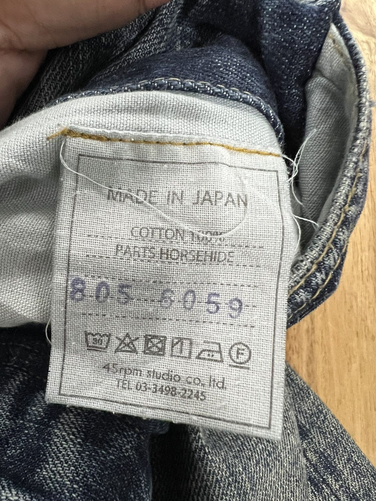 45rpm Vintage 45RPM Selvedge Denim Jeans Size US 30 / EU 46 - 12 Thumbnail