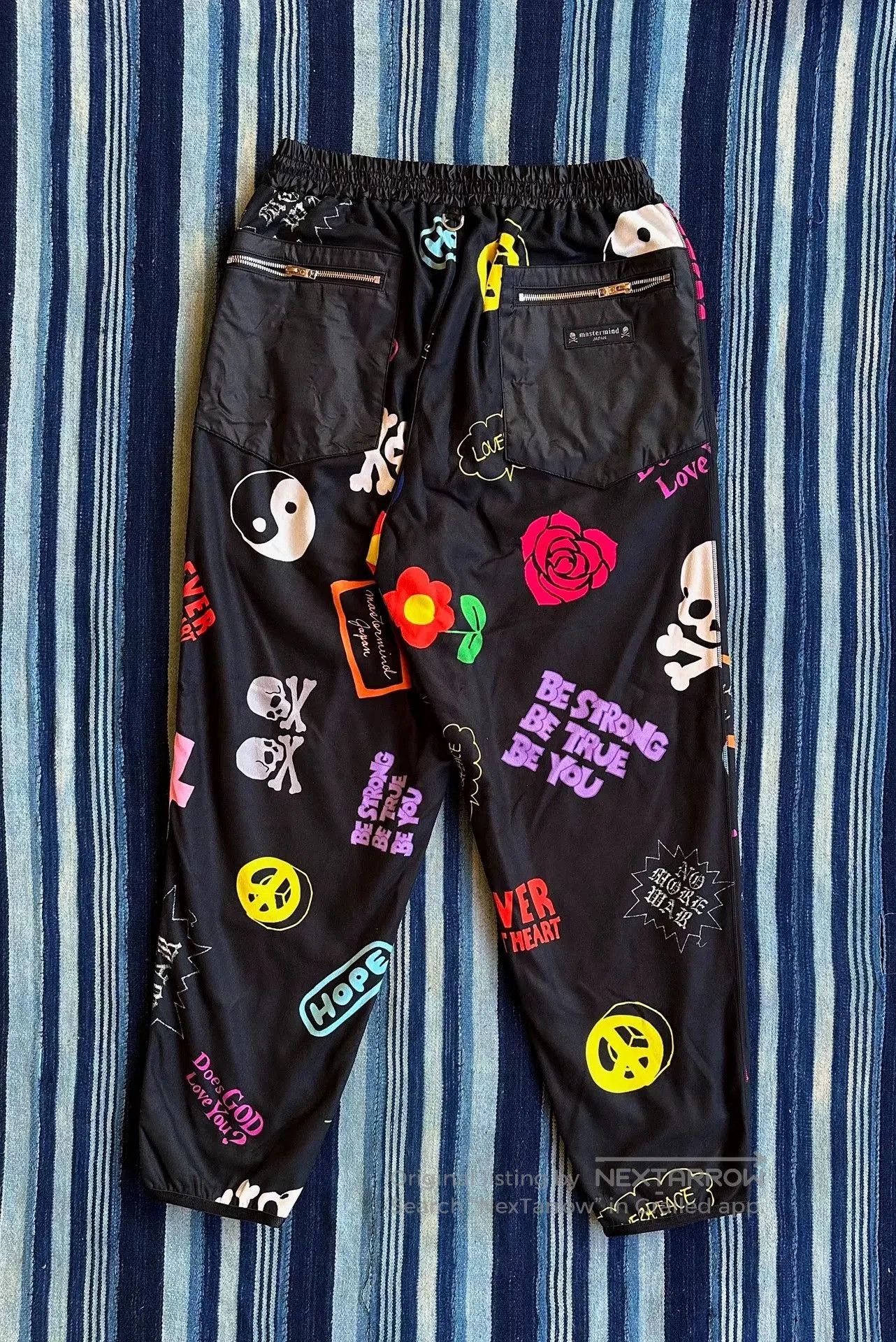 Mastermind Japan mastermind japan black base pants with graphics. Size US 34 / EU 50 - 2 Thumbnail