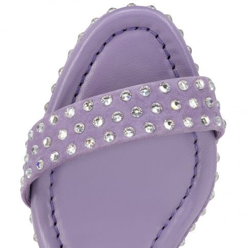 Christian Louboutin oc11z0125 Movid Jane Strass 130mm Sandals in Parme Size US 7.5 / IT 37.5 - 4 Thumbnail