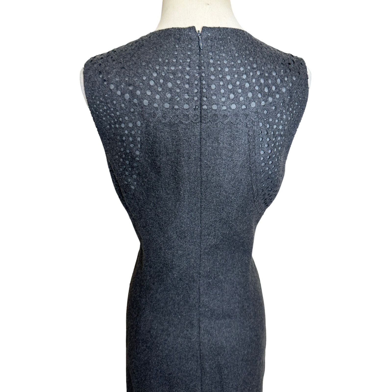 Susana Monaco Susana Monaco gray sleeveless wool sheath dress size 8 Size M / US 6-8 / IT 42-44 - 6 Thumbnail