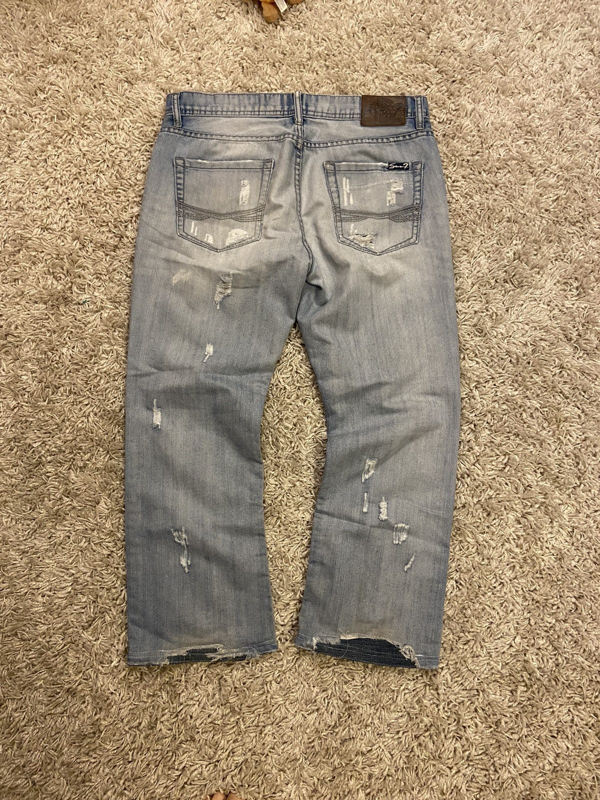Japanese Brand × Seven 7 Distressed seven jeans custom Size US 34 / EU 50 - 2 Thumbnail