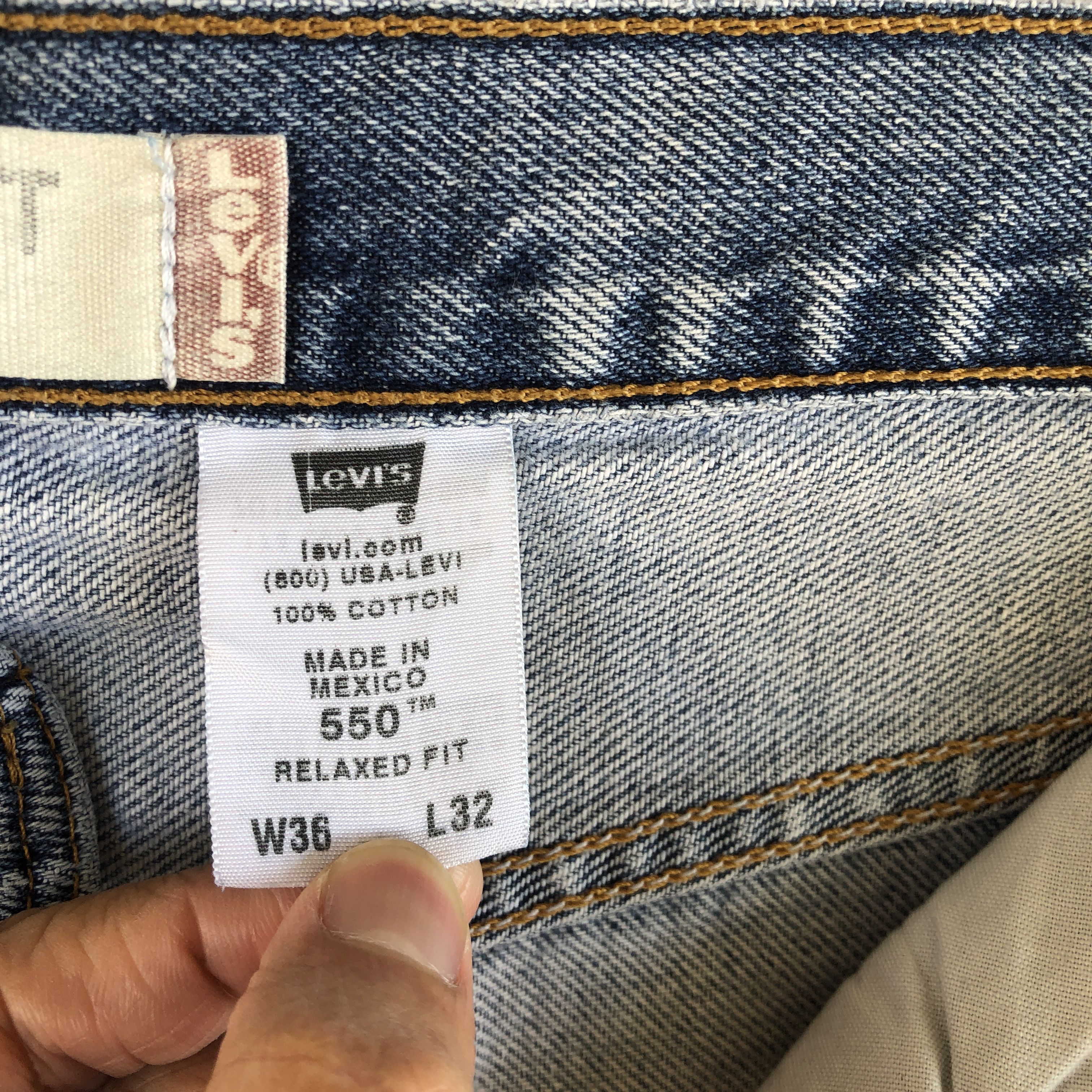 Levi's Vintage Levis Sun Faded Jeans Levi's 550 Light Wash Denim Size US 32 / EU 48 - 9 Thumbnail