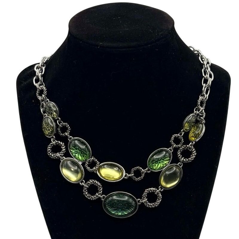 Other Y2K Green Oval Necklace Size ONE SIZE - 1 Thumbnail