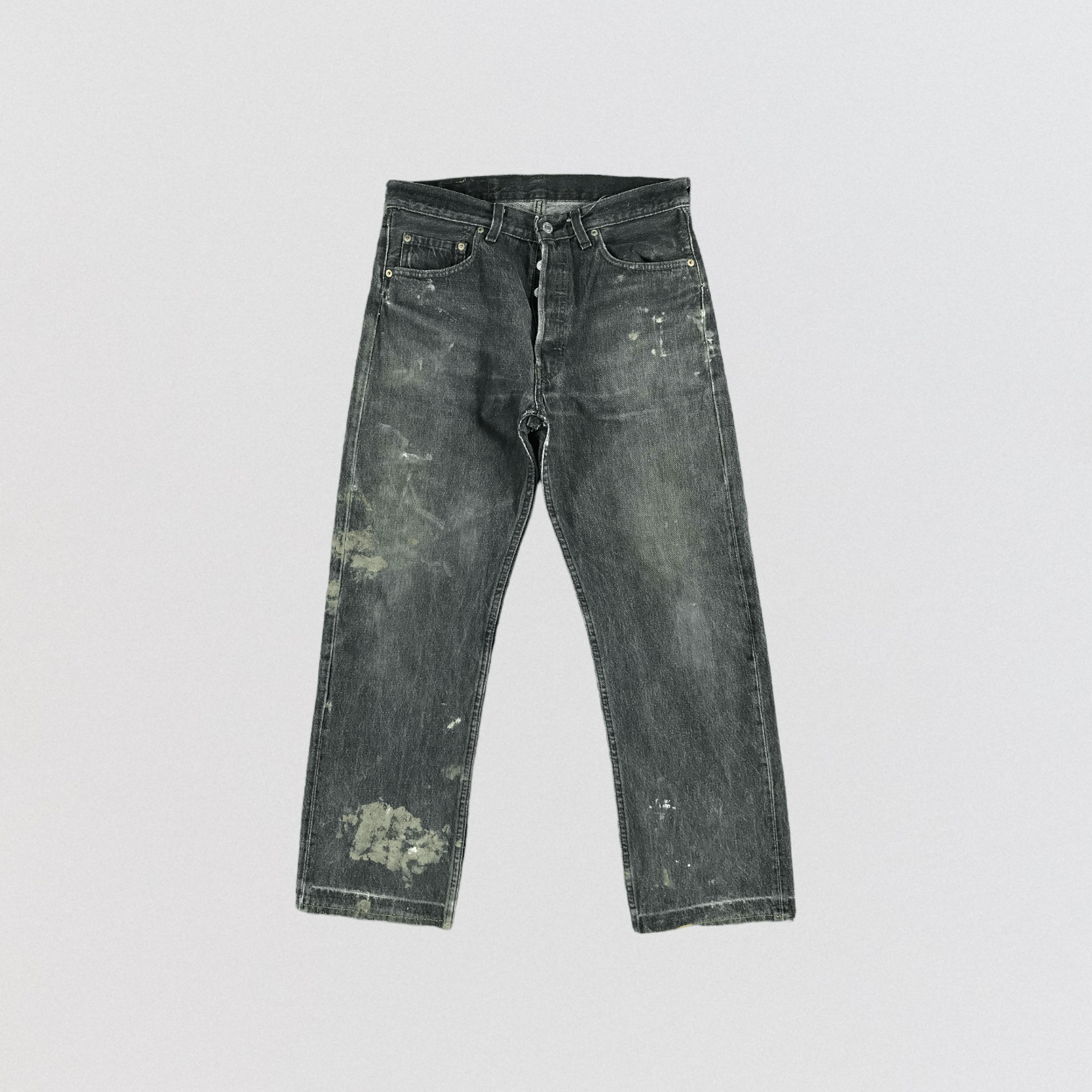 image of 90's Levis 501 Faded Black Jeans-Jm2313, Men's (Size 33)