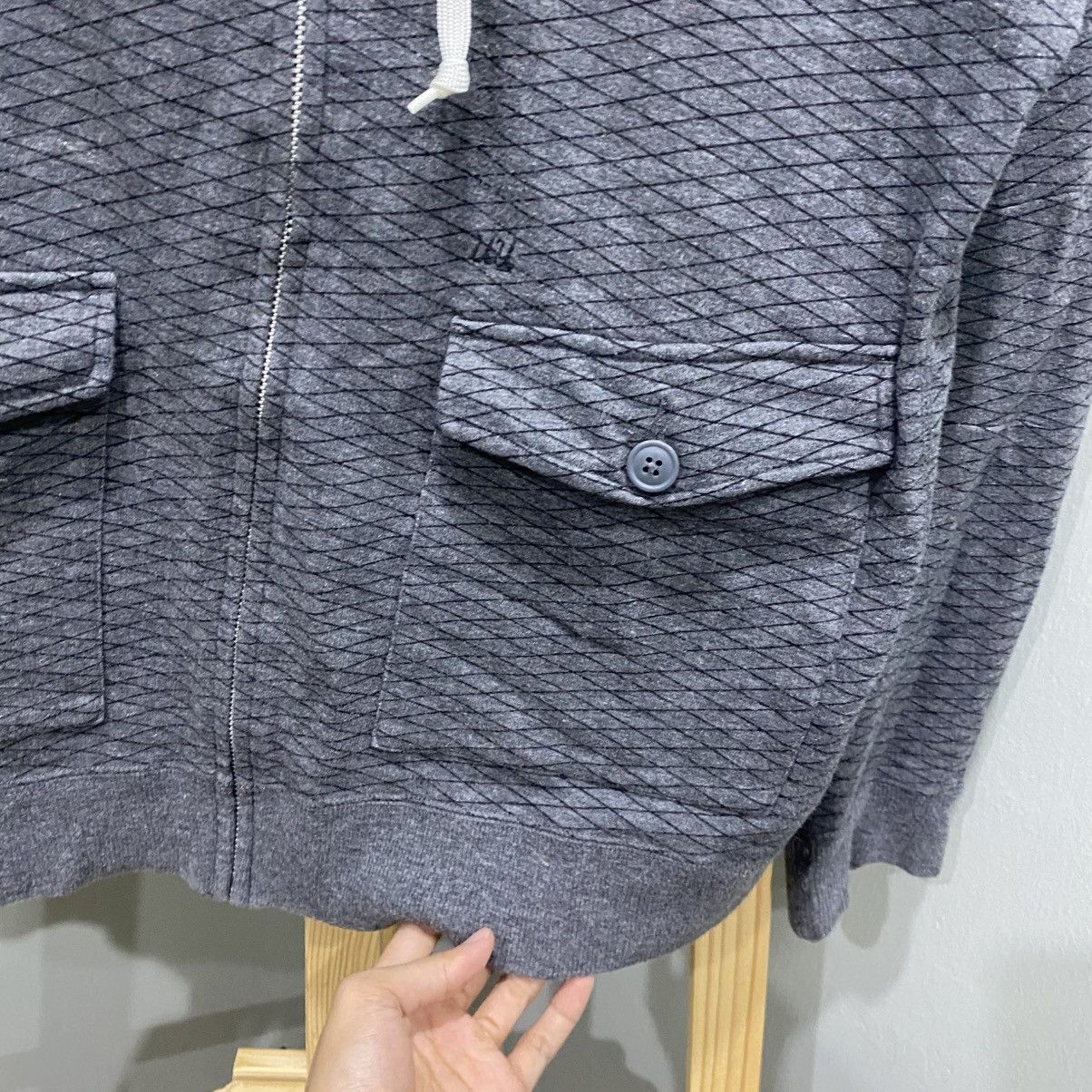 Undercover × Uniqlo Undercover x Uniqlo UU Diamond Pattern Zip Hoodie Size US M / EU 48-50 / 2 - 7 Thumbnail